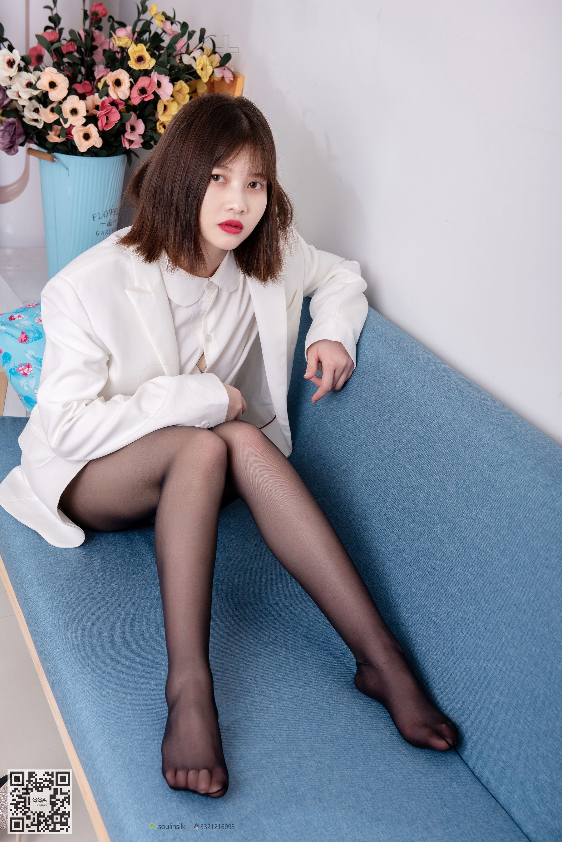 超清写真 No.119 腿模穗子 白色西装-图120