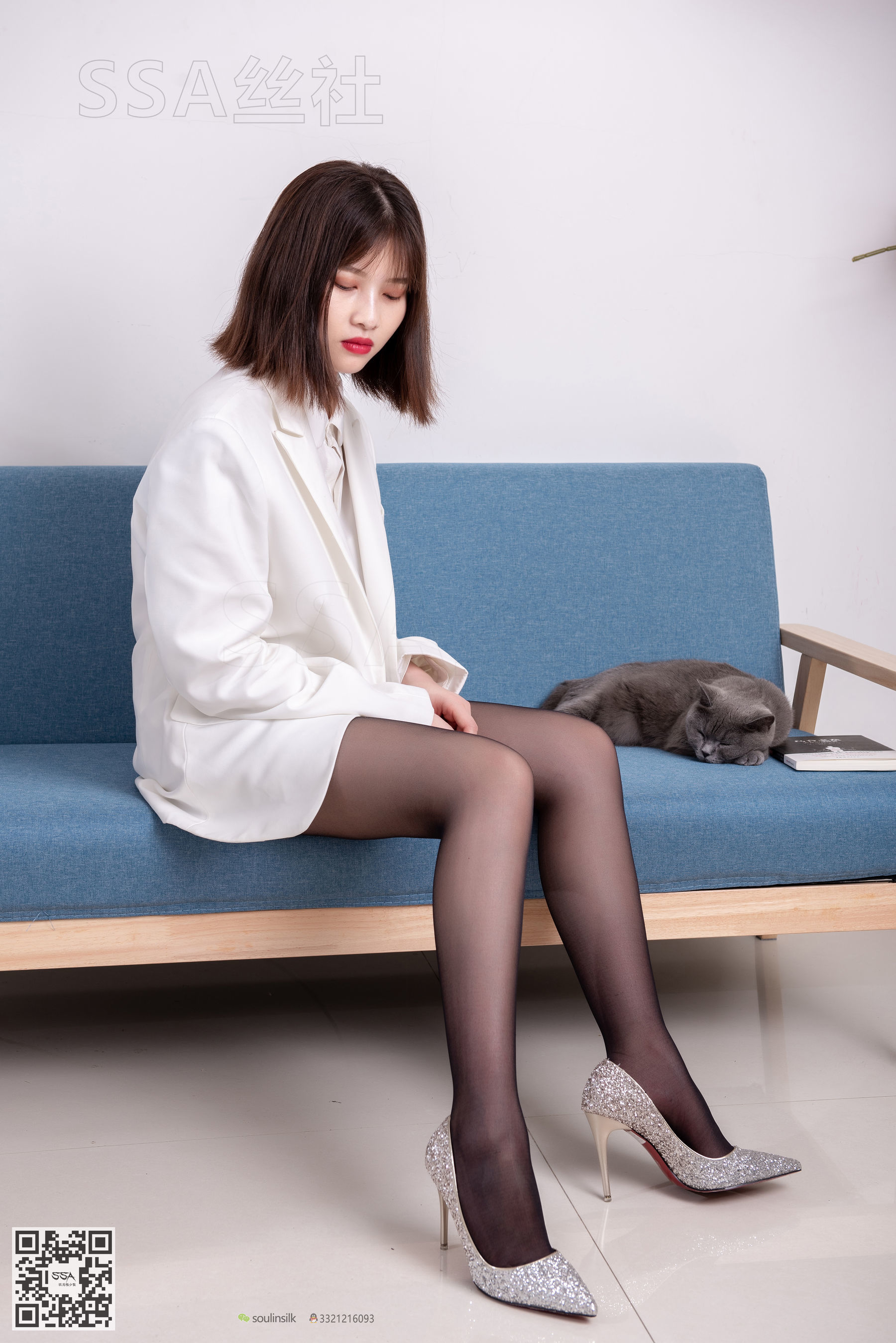 超清写真 No.119 腿模穗子 白色西装-图17