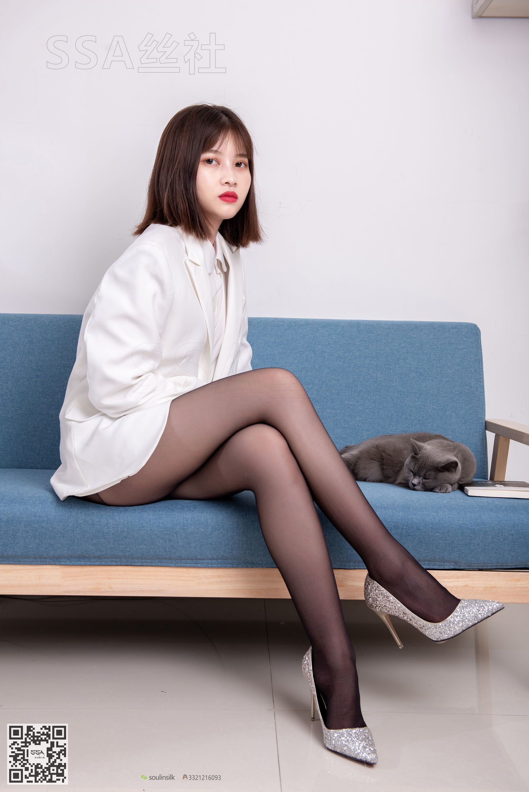 超清写真 No.119 腿模穗子 白色西装-图18