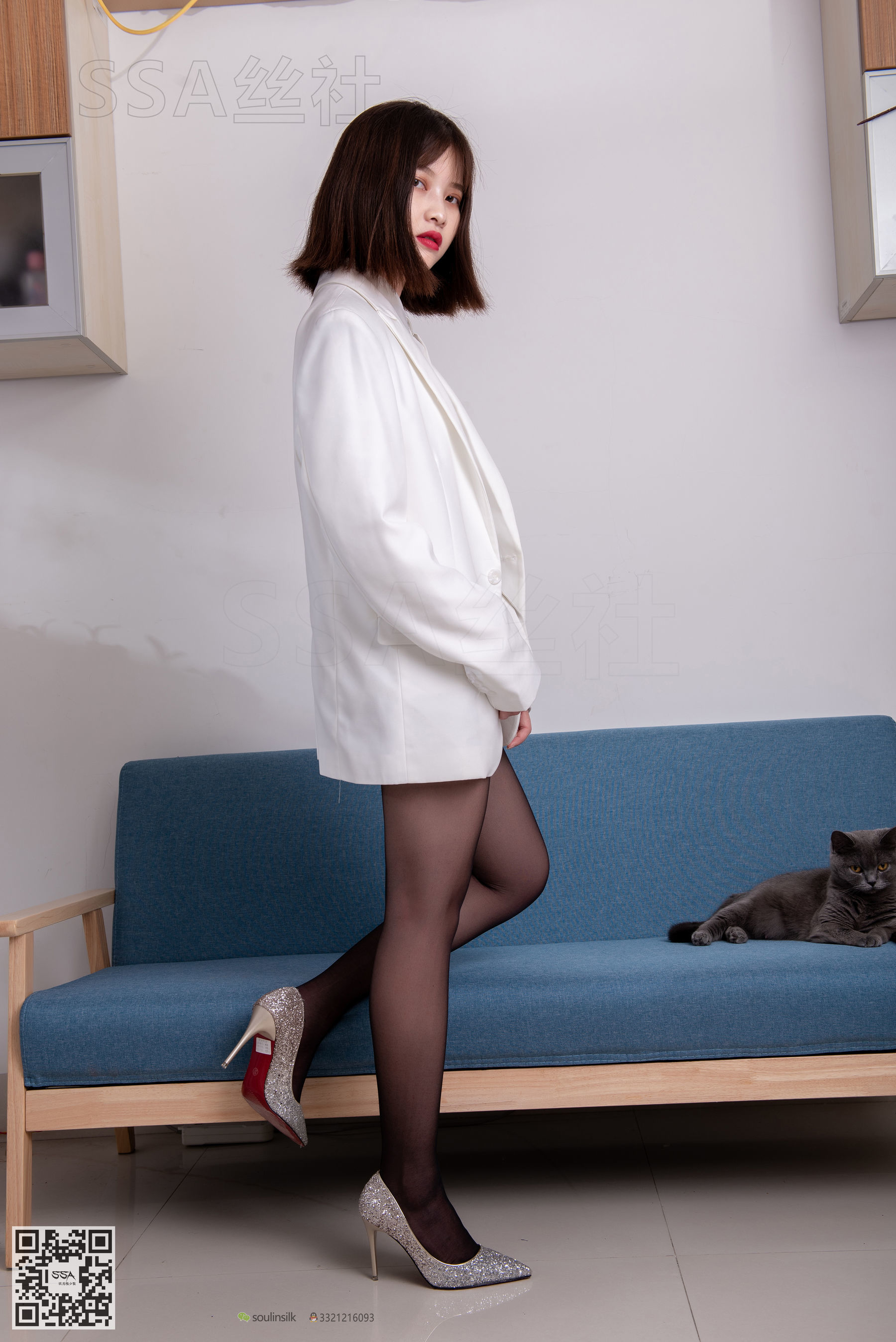 超清写真 No.119 腿模穗子 白色西装-图26