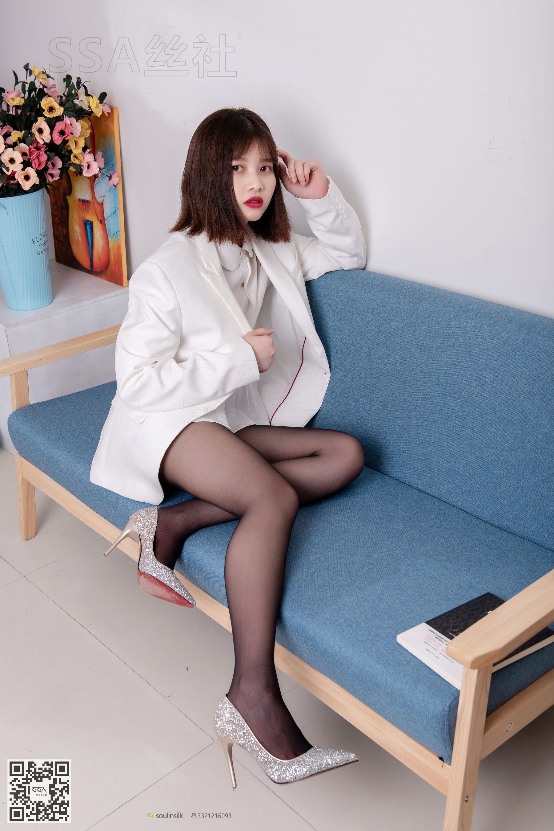 超清写真 No.119 腿模穗子 白色西装-图40