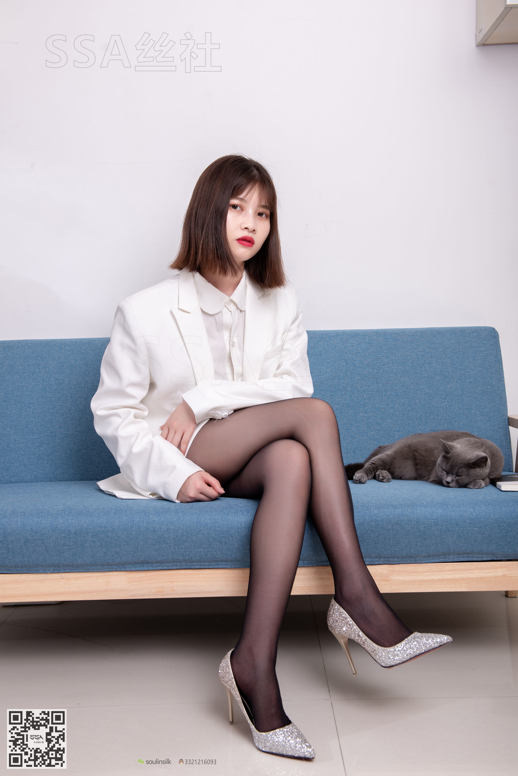 超清写真 No.119 腿模穗子 白色西装-图4