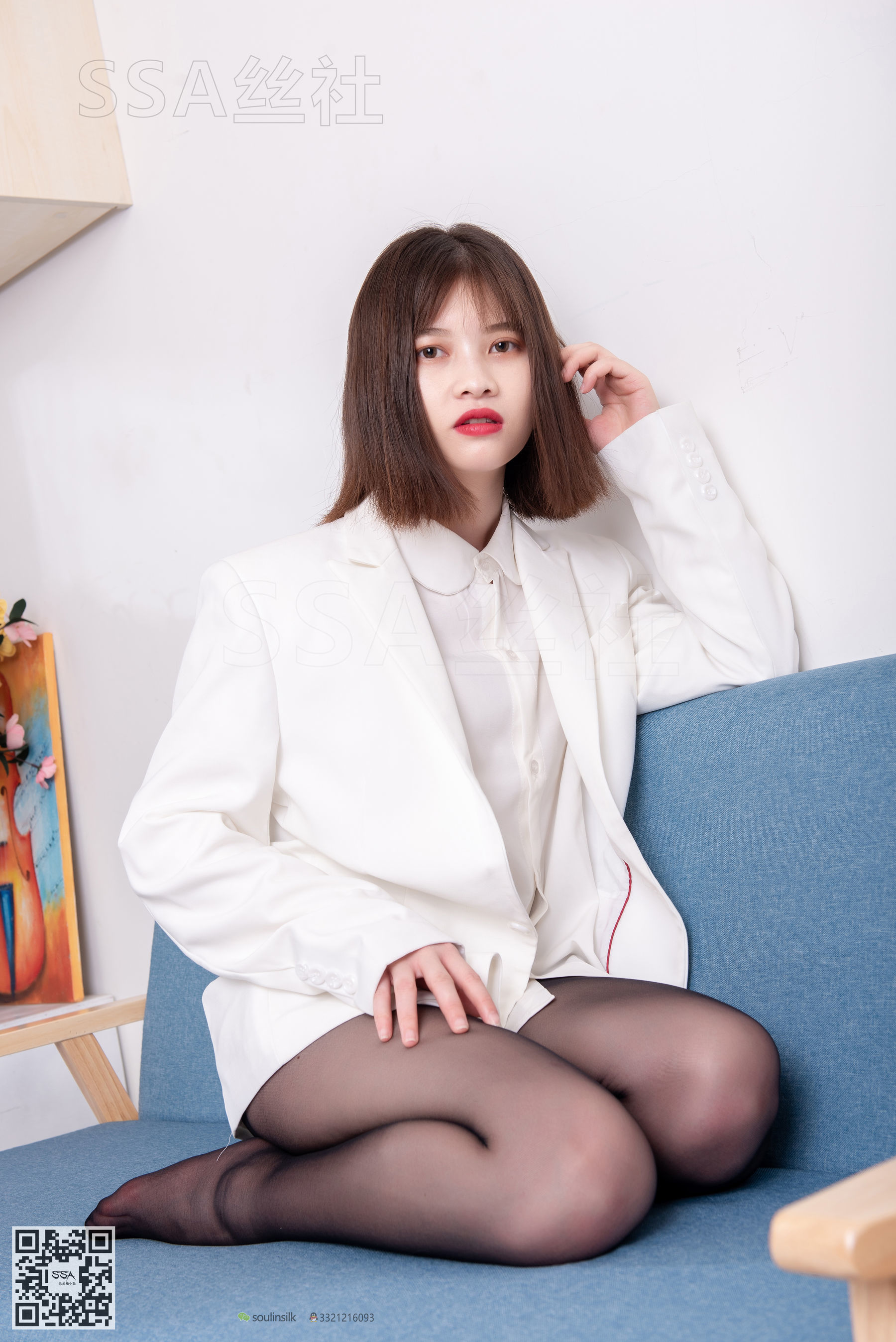 超清写真 No.119 腿模穗子 白色西装-图91