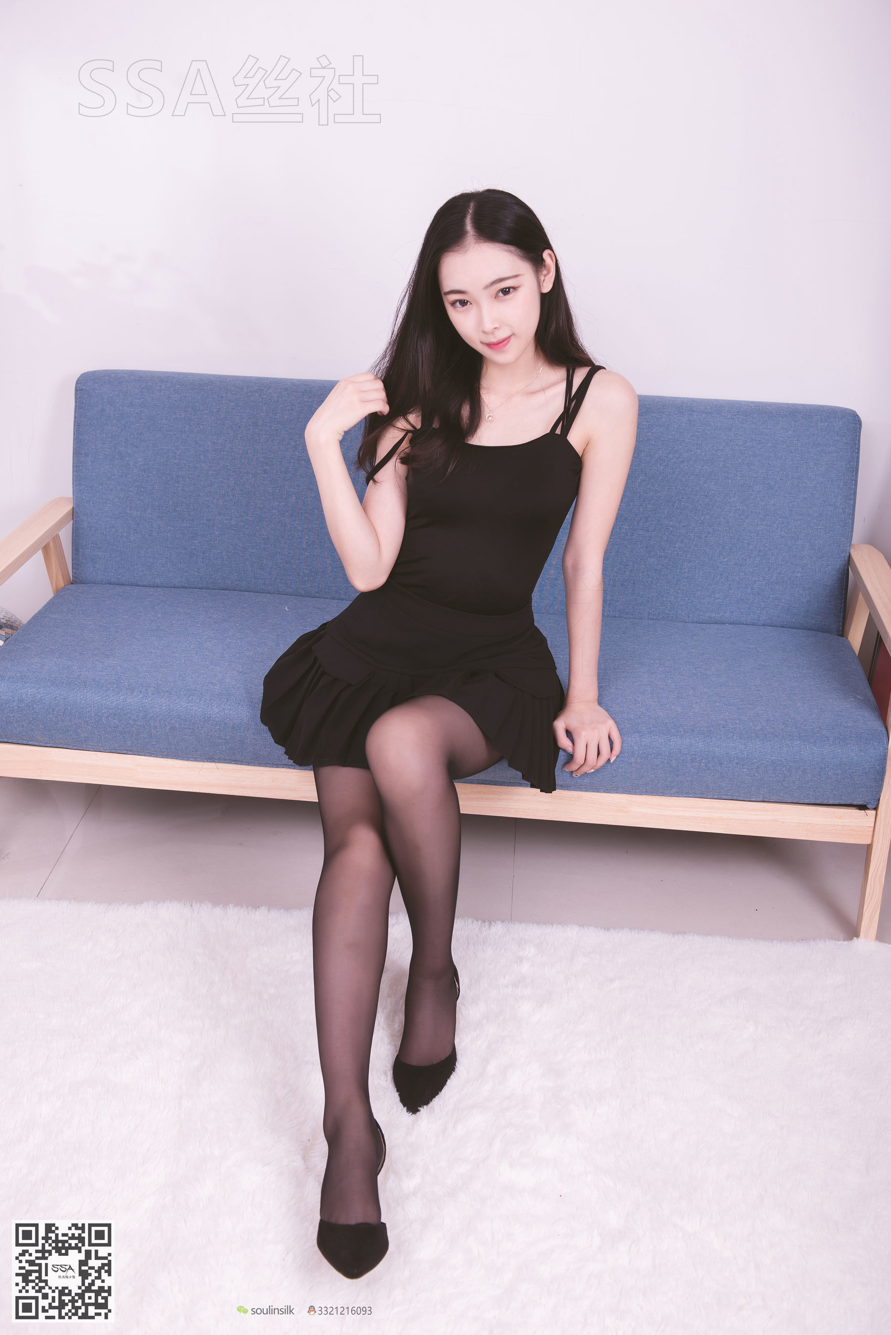 超清写真 No.122 文娟 无法抵挡的黑色脚尖加固丝袜-图9