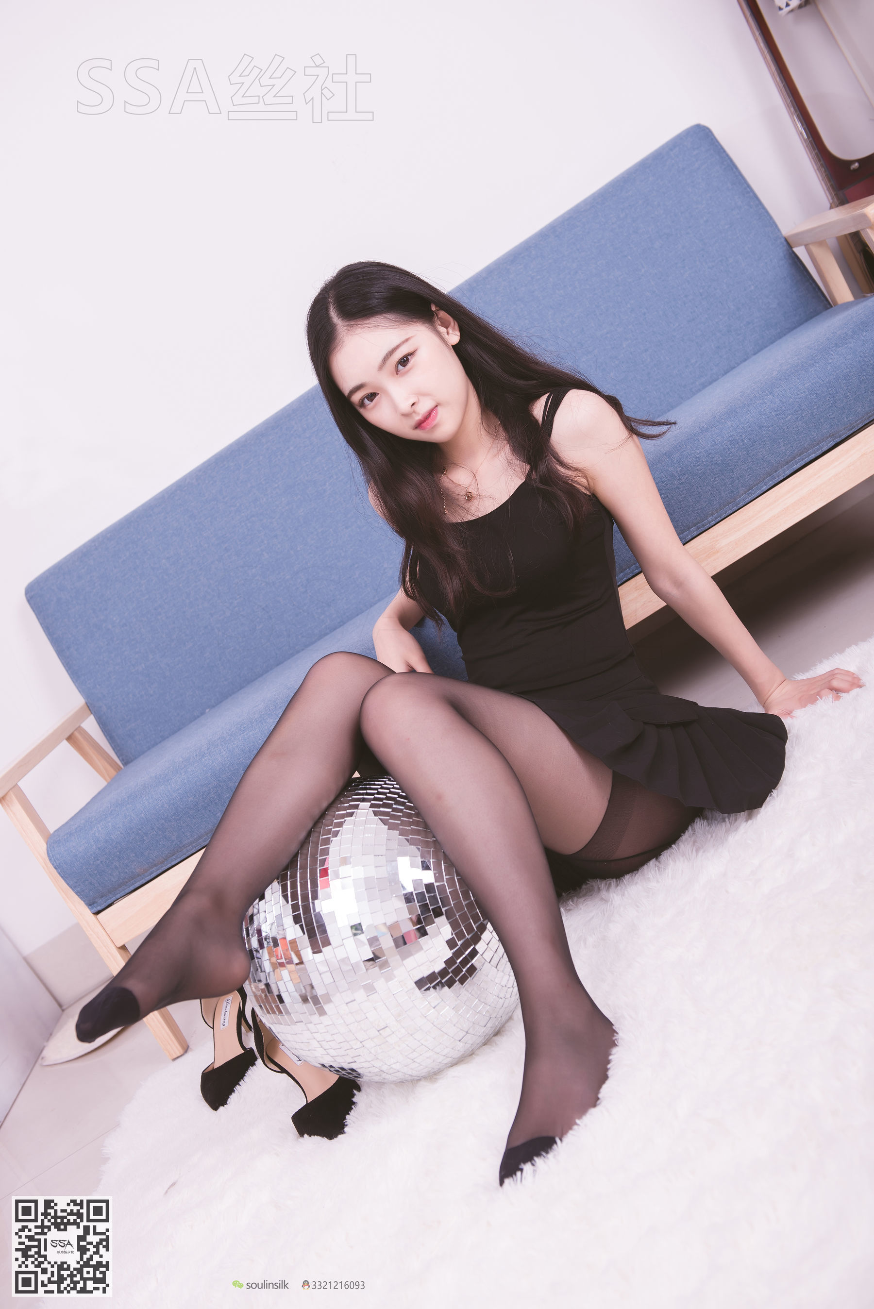 超清写真 No.122 文娟 无法抵挡的黑色脚尖加固丝袜-图111