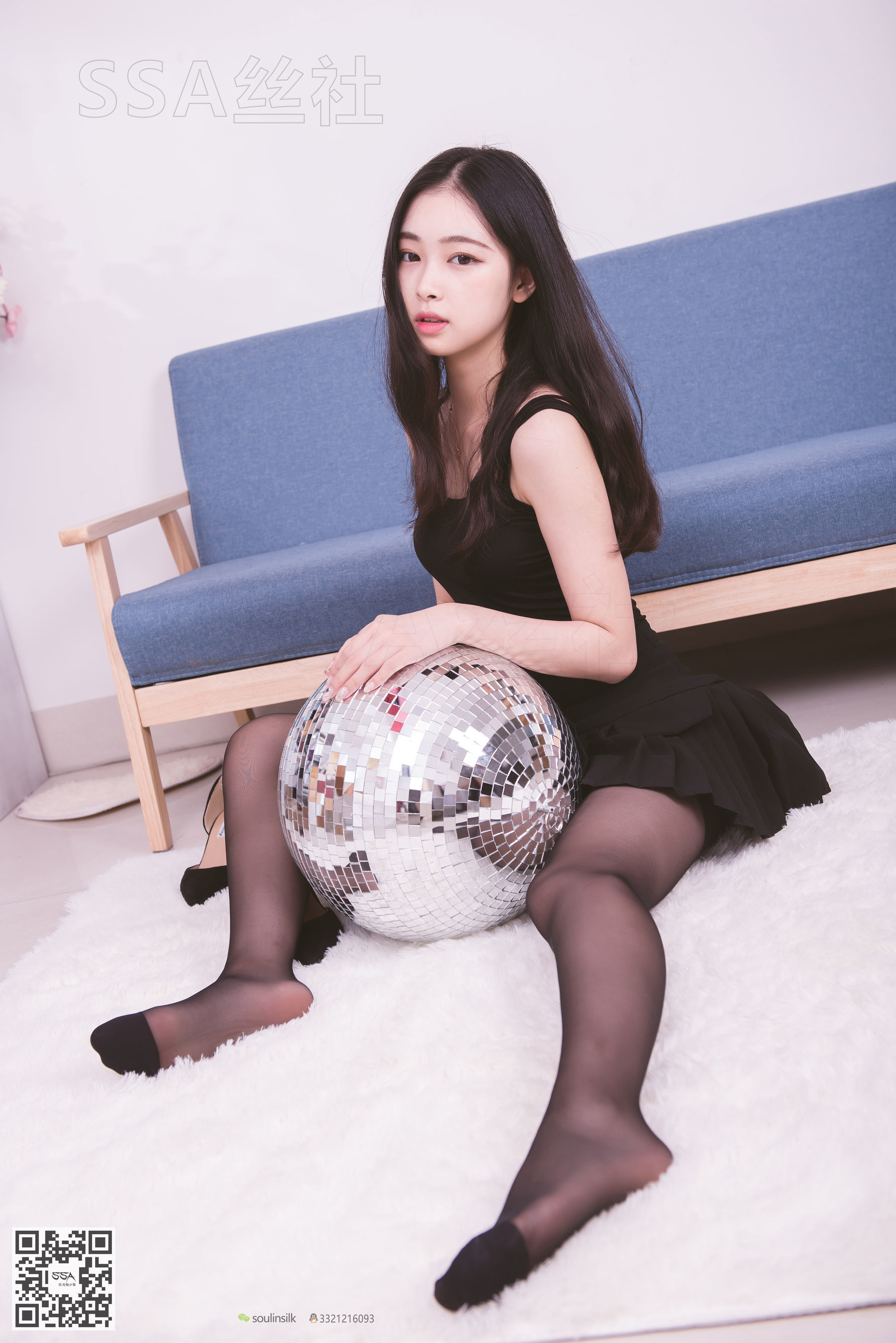 超清写真 No.122 文娟 无法抵挡的黑色脚尖加固丝袜-图115