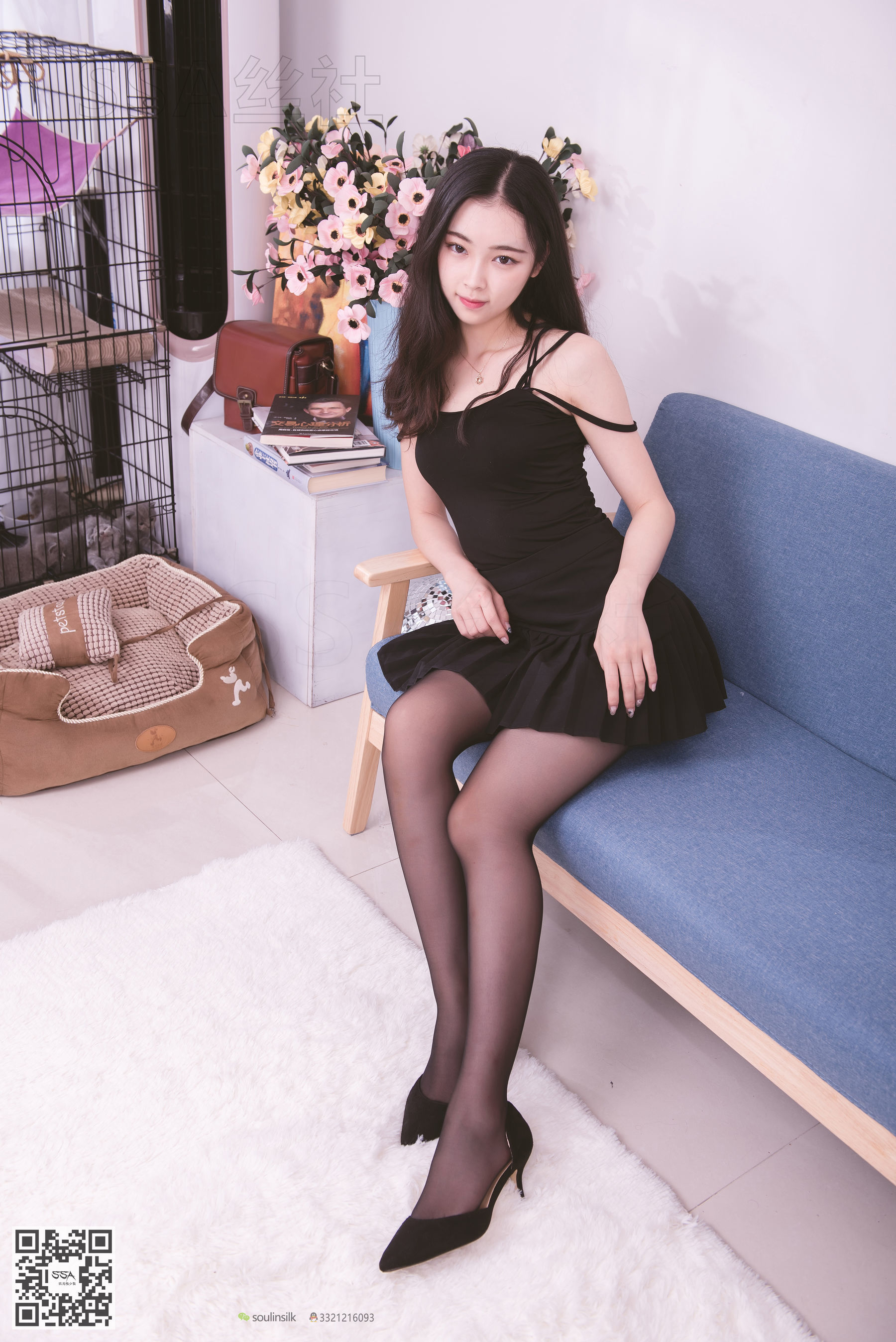 超清写真 No.122 文娟 无法抵挡的黑色脚尖加固丝袜-图26