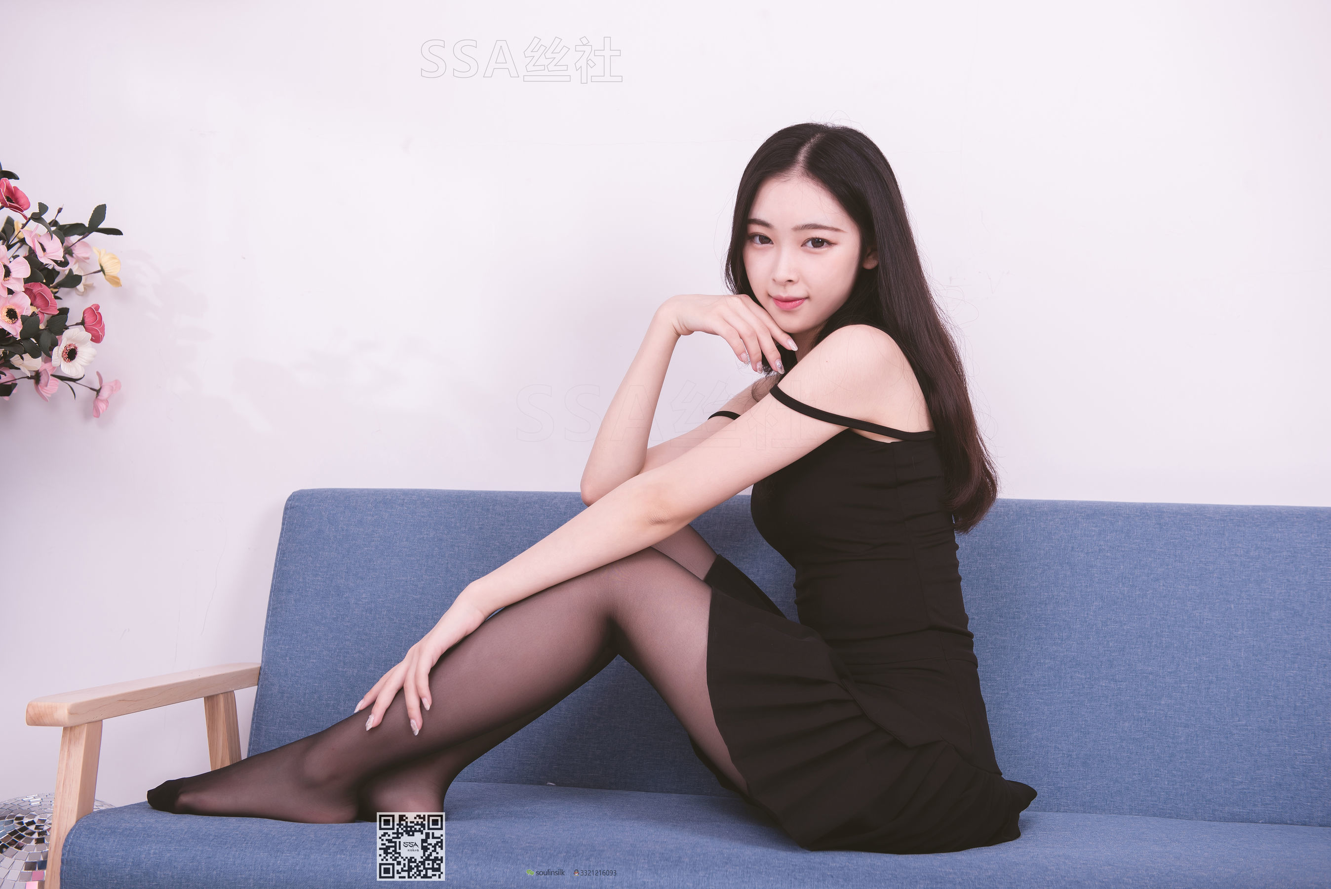 超清写真 No.122 文娟 无法抵挡的黑色脚尖加固丝袜-图30