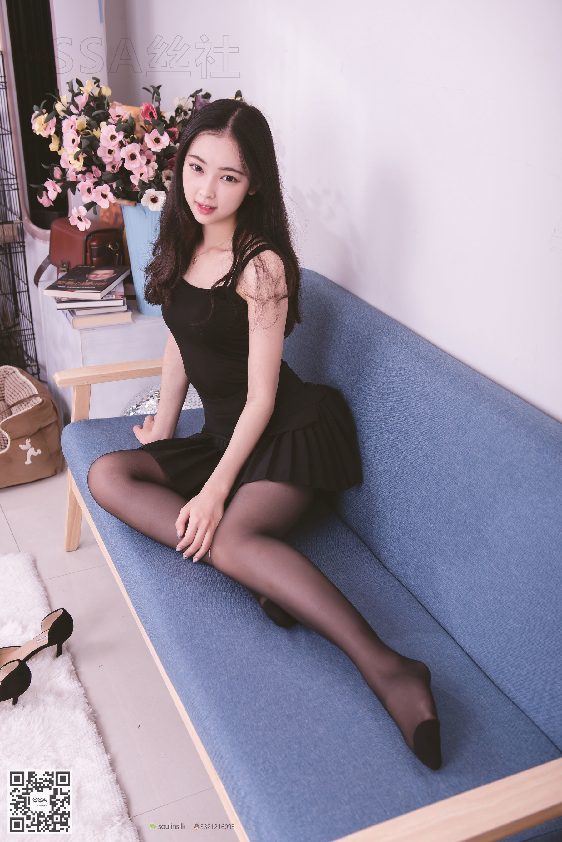 超清写真 No.122 文娟 无法抵挡的黑色脚尖加固丝袜-图49