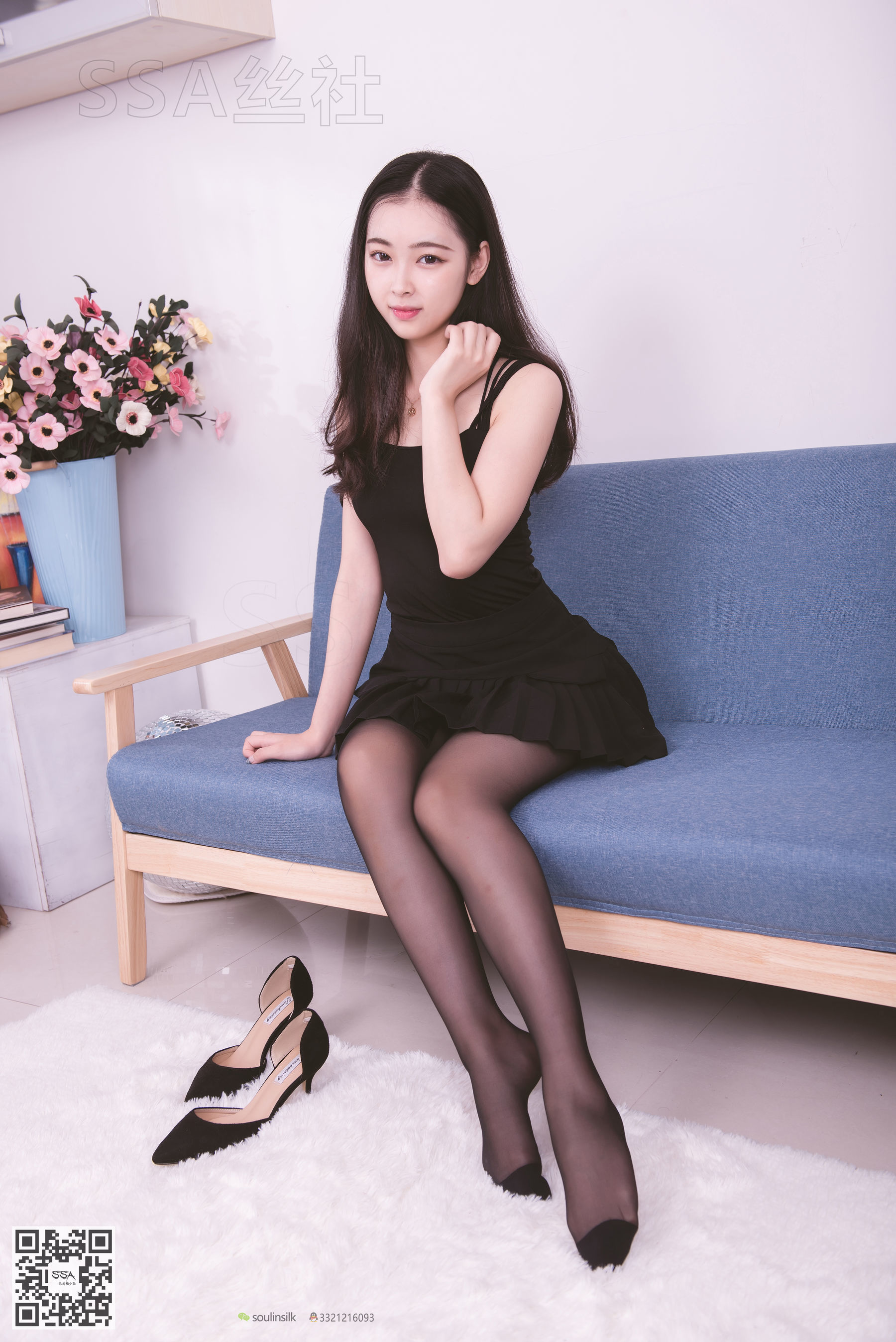 超清写真 No.122 文娟 无法抵挡的黑色脚尖加固丝袜-图51
