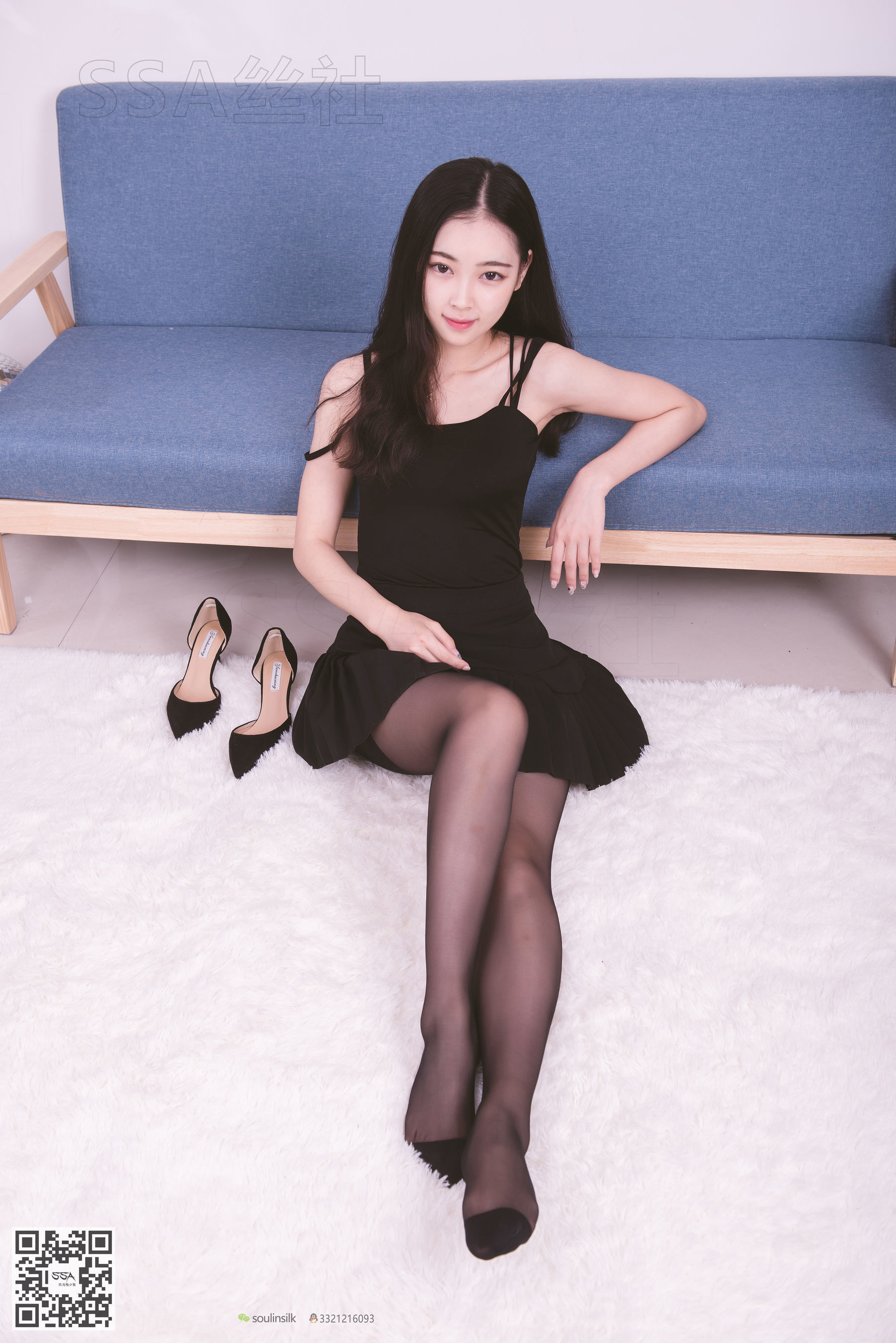 超清写真 No.122 文娟 无法抵挡的黑色脚尖加固丝袜-图71