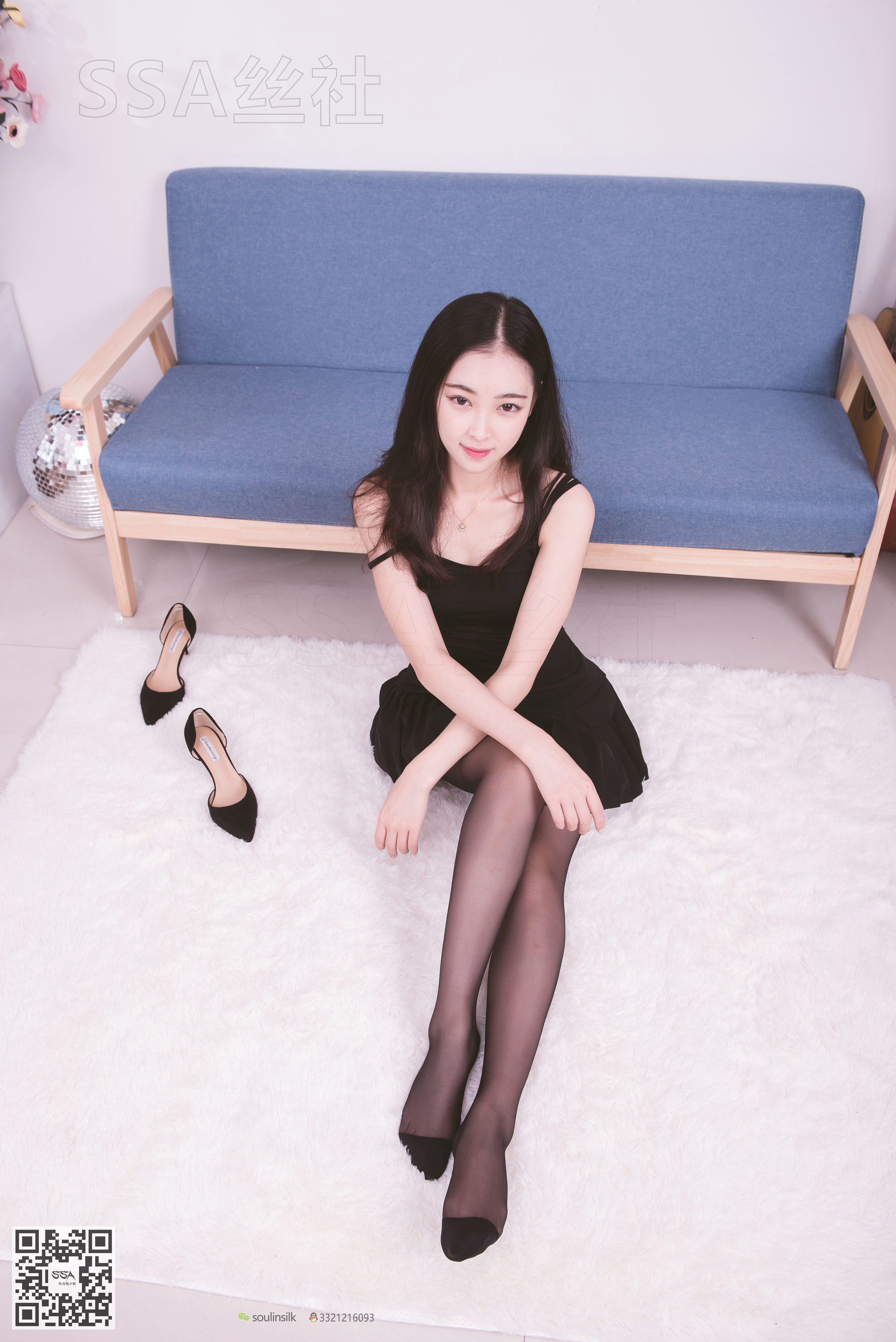 超清写真 No.122 文娟 无法抵挡的黑色脚尖加固丝袜-图80