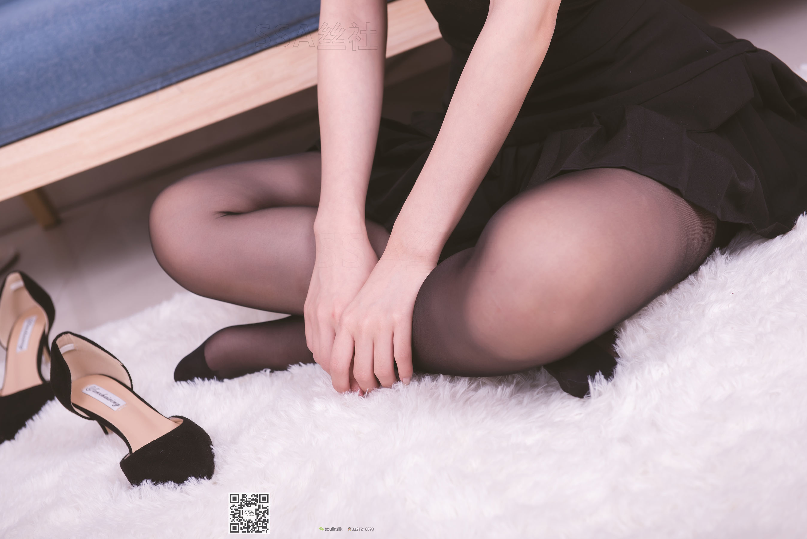 超清写真 No.122 文娟 无法抵挡的黑色脚尖加固丝袜-图84