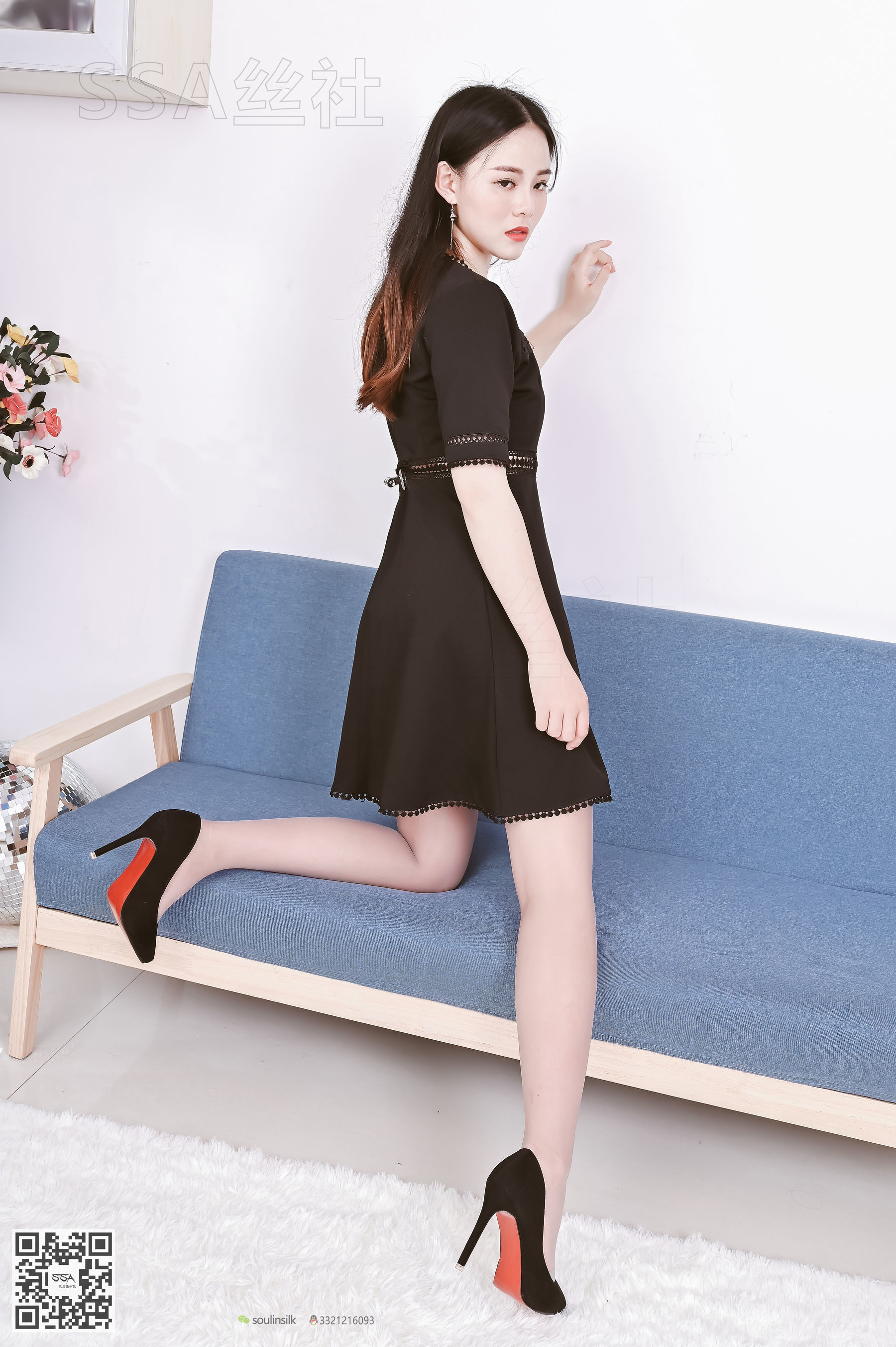 超清写真 No.133 晓晓 35码精致小脚的灰丝-图35