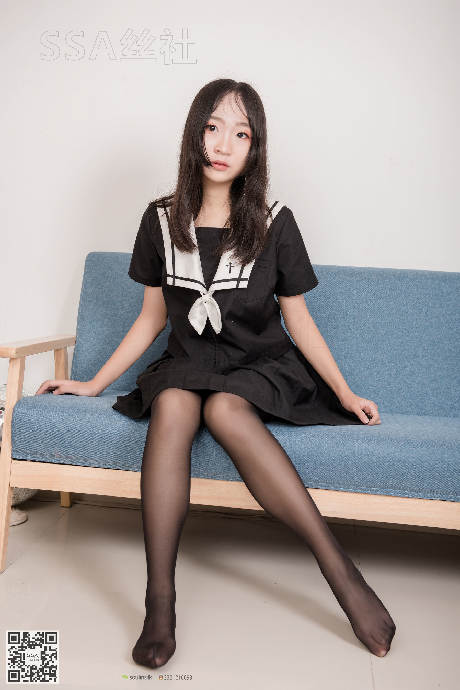 超清写真 No.135 甘子 16的芳华少女长筒黑丝-图24