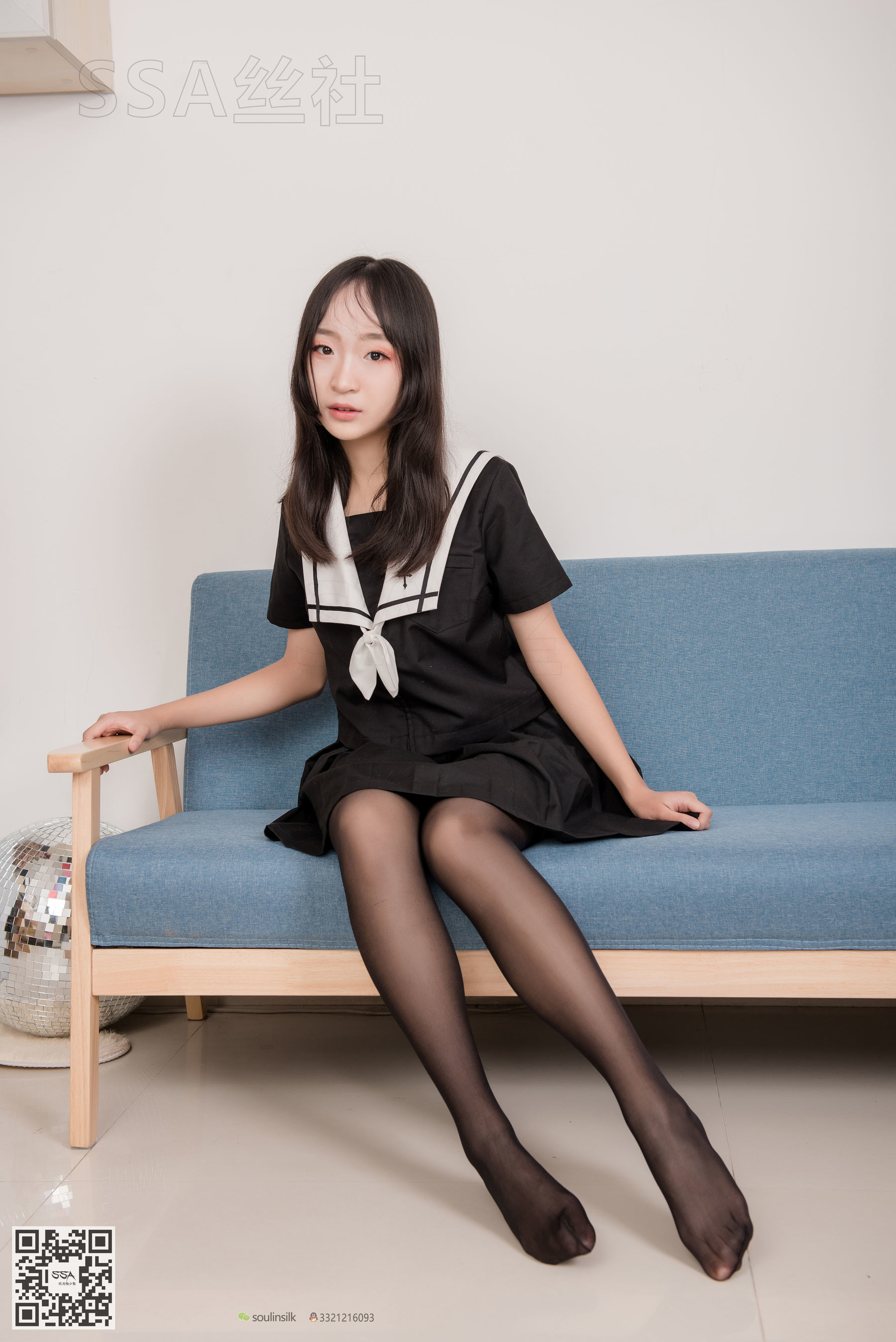 超清写真 No.135 甘子 16的芳华少女长筒黑丝-图25