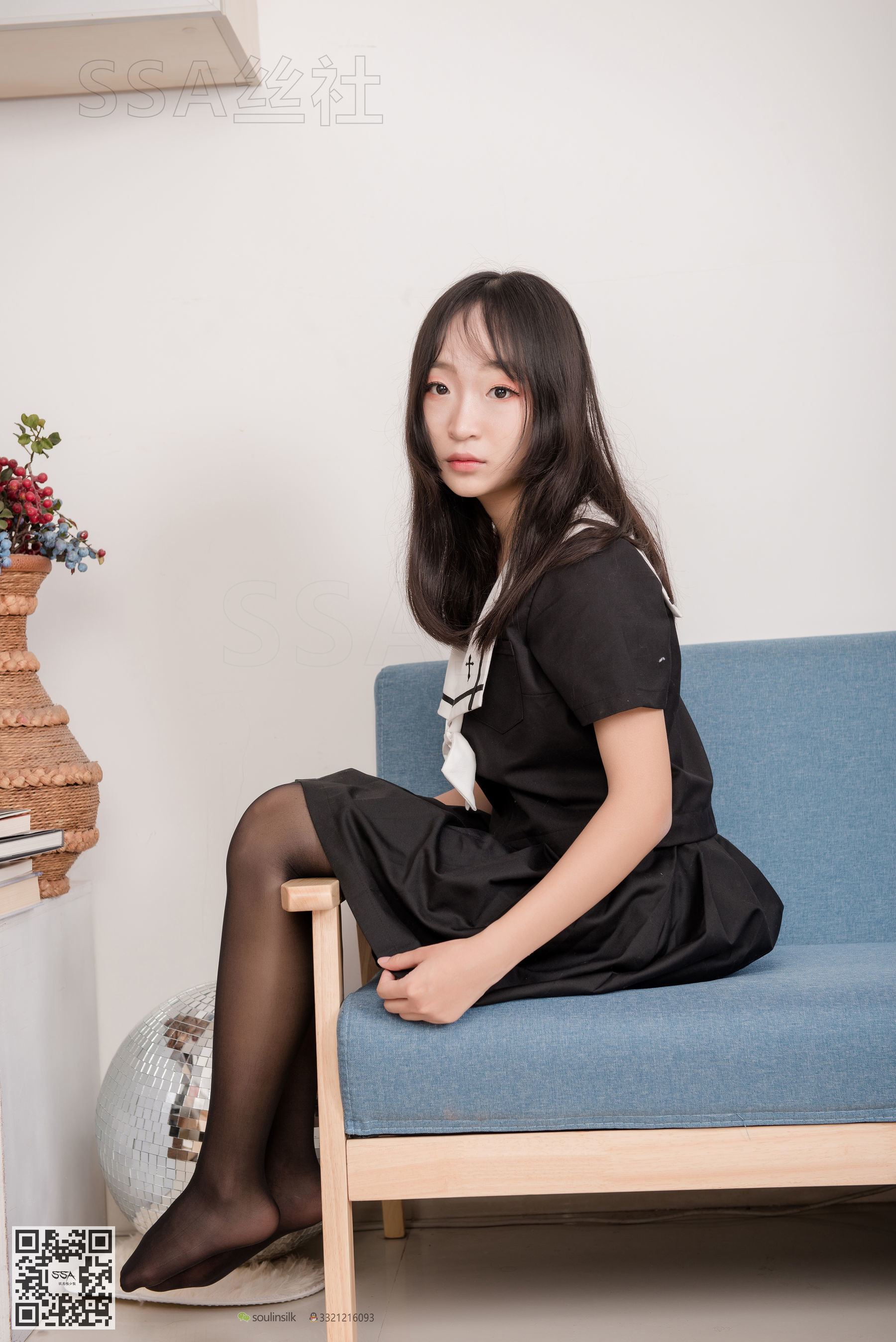 超清写真 No.135 甘子 16的芳华少女长筒黑丝-图48