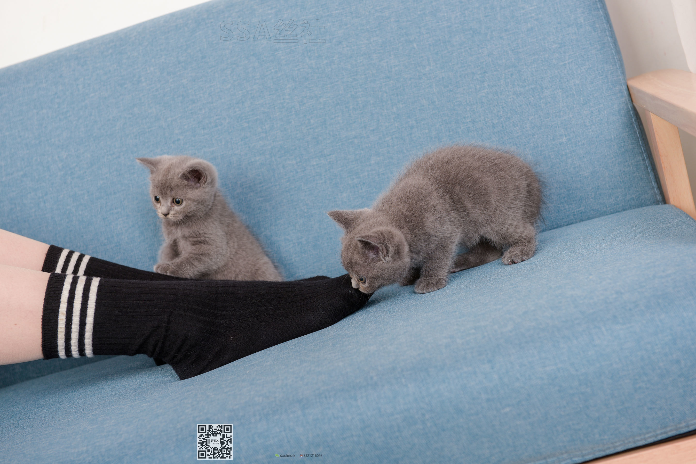 超清写真 No.141 丹丹 JK制服黑色半膝袜肉丝-图55