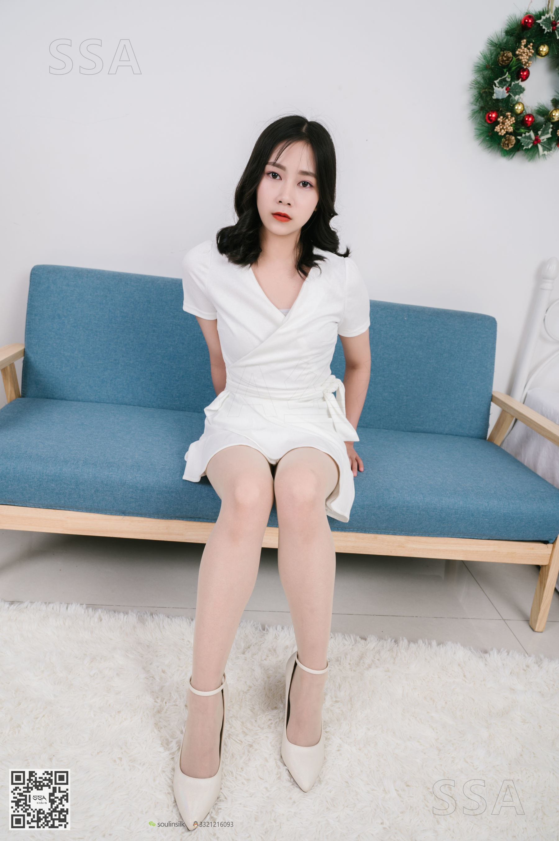 超清写真 No.155 阿花 白色连衣裙-图2