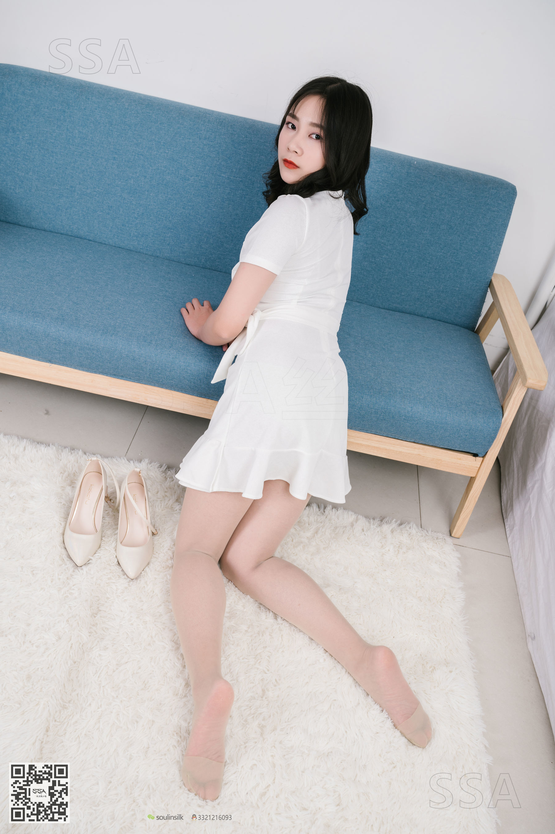 超清写真 No.155 阿花 白色连衣裙-图59