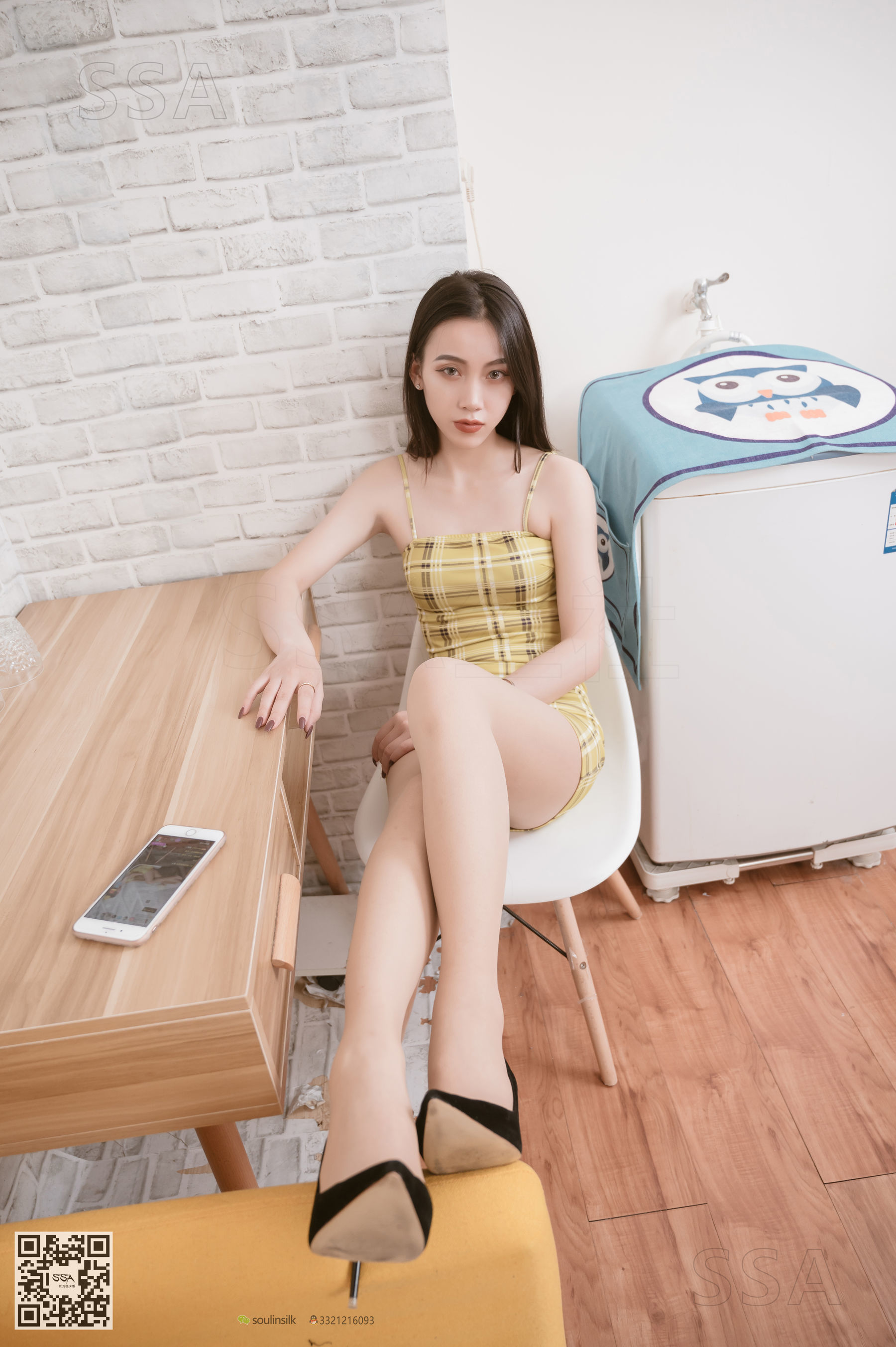 超清写真 No.156 大大 格子包臀裙-图26