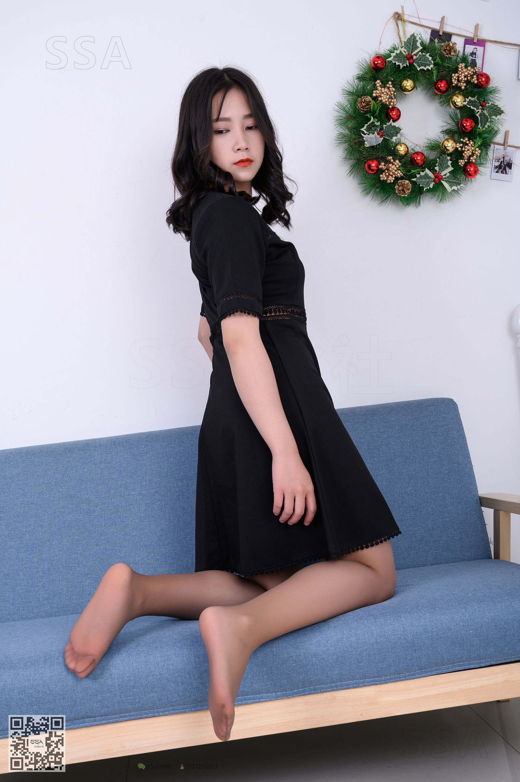 超清写真 No.161 阿花 黑色连衣裙-图92