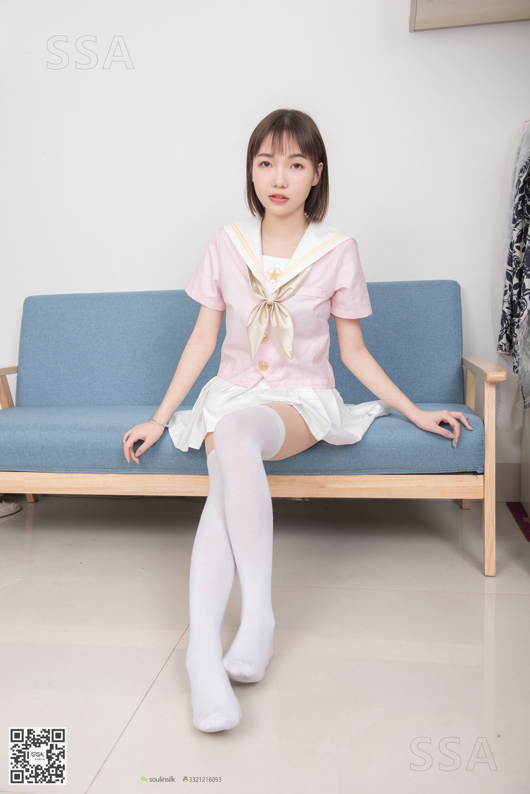 超清写真 No.162 桃子粉色JK制服-图0