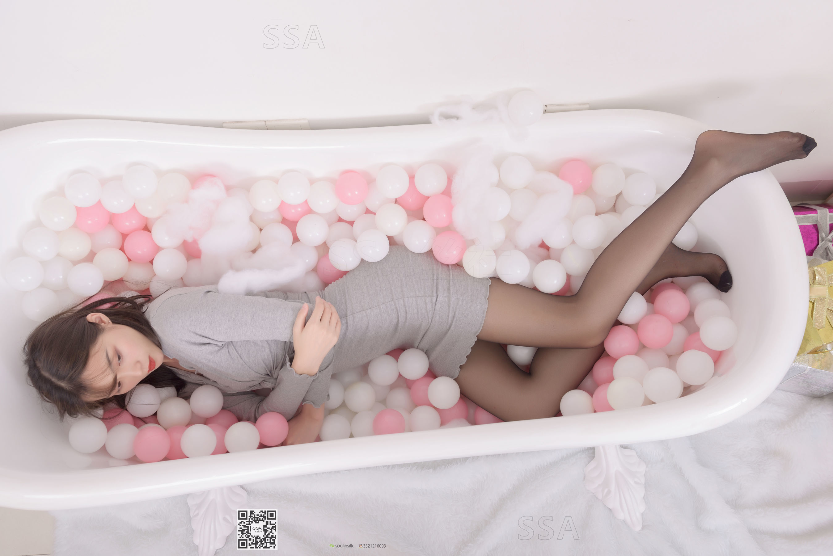 超清写真 No.164 君君 灰色包臀裙-图128