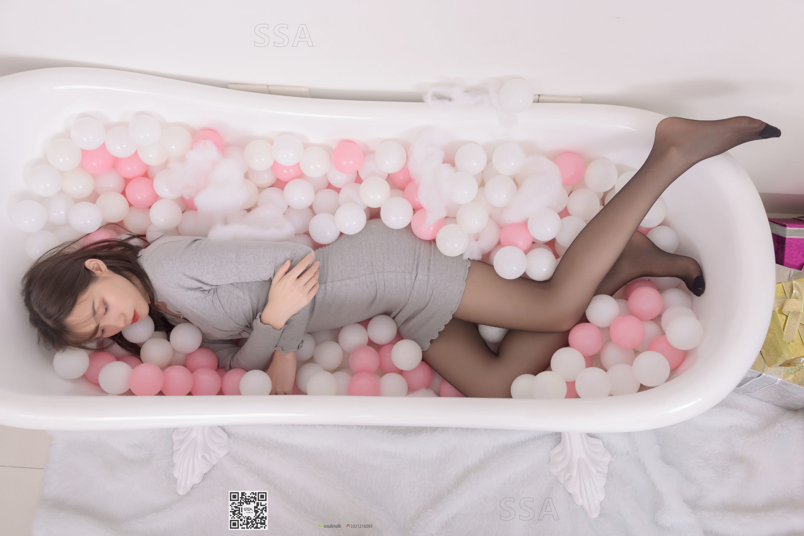 超清写真 No.164 君君 灰色包臀裙-图129