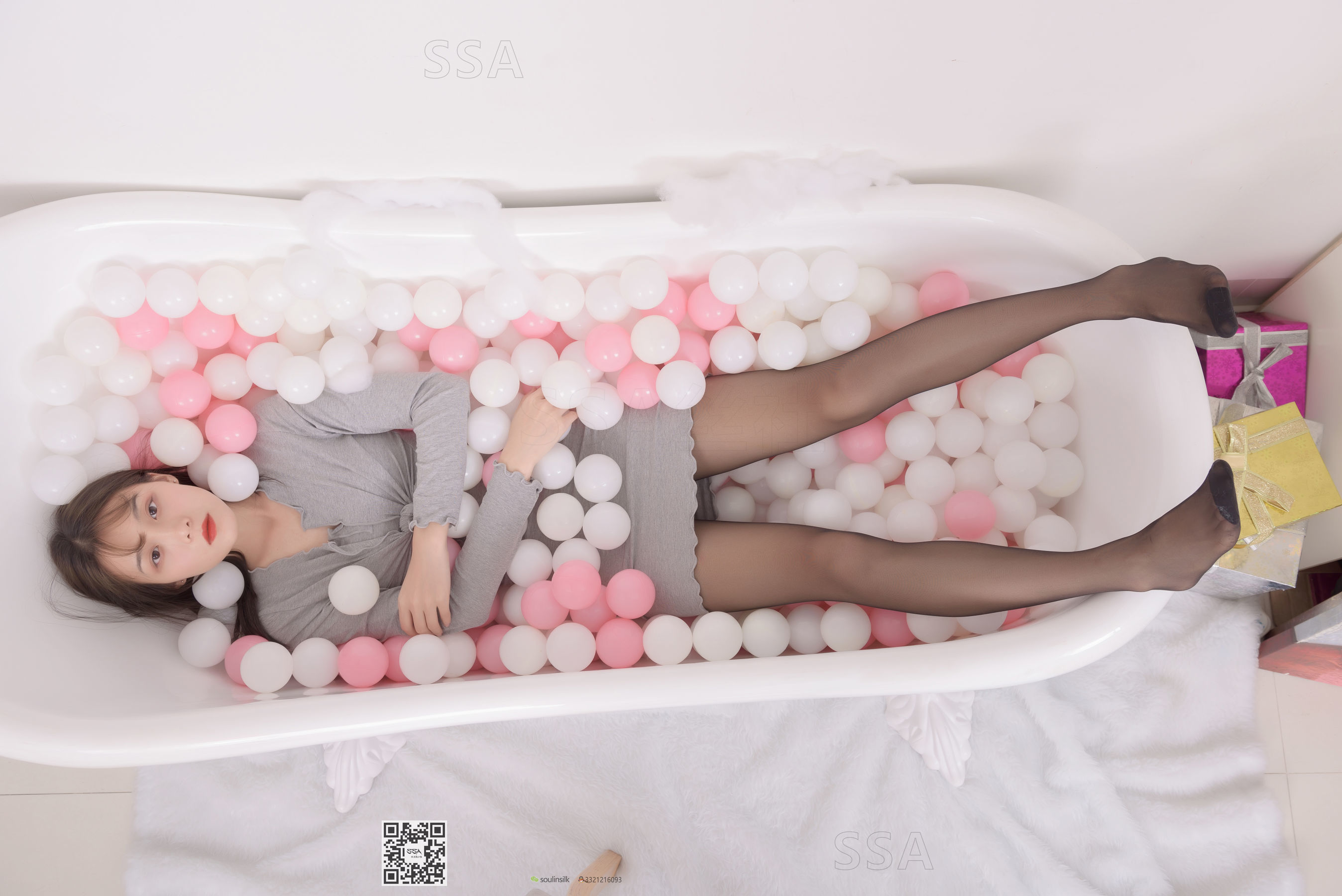 超清写真 No.164 君君 灰色包臀裙-图131