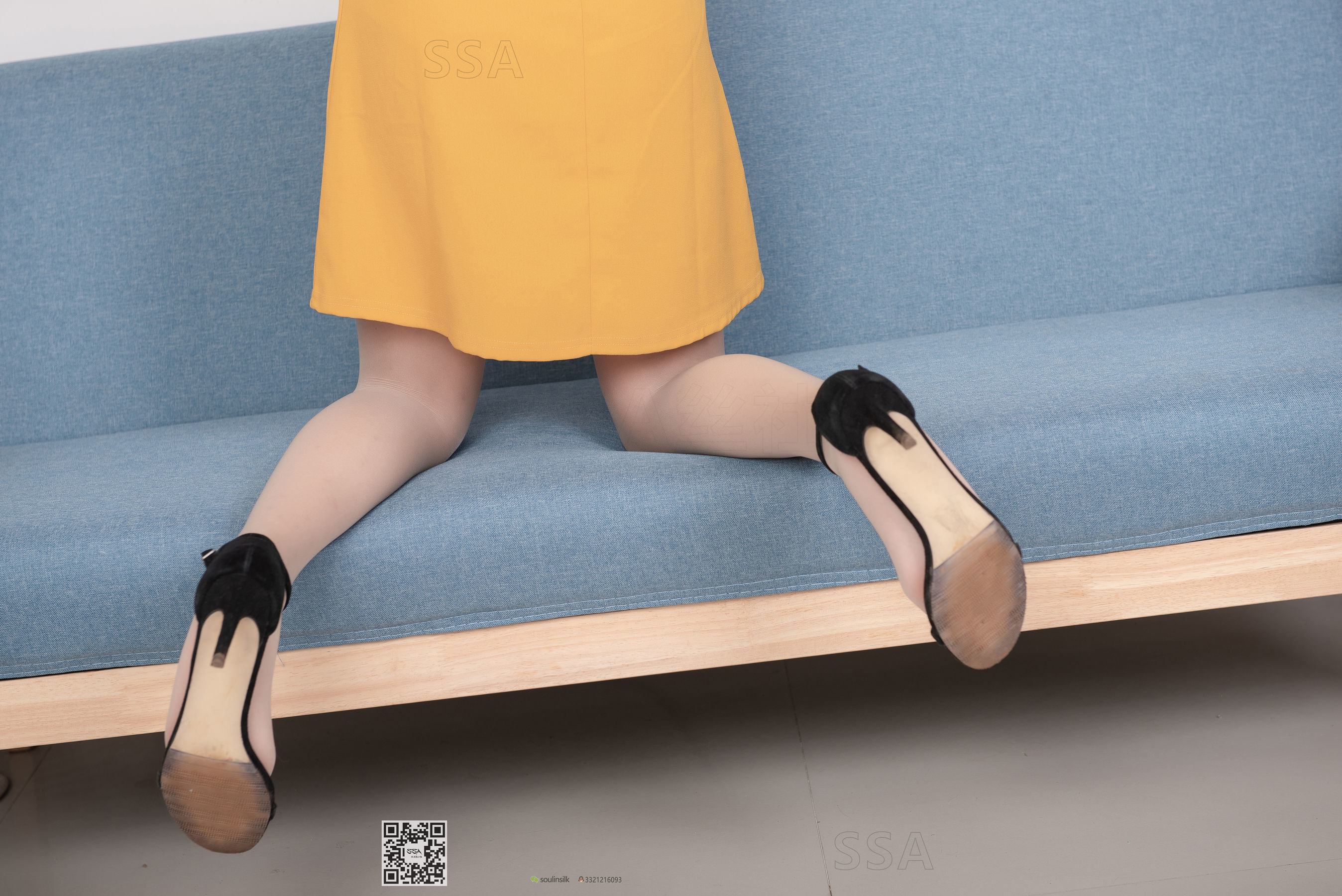 超清写真 No.165 小凉 黄色连衣裙肉丝-图21