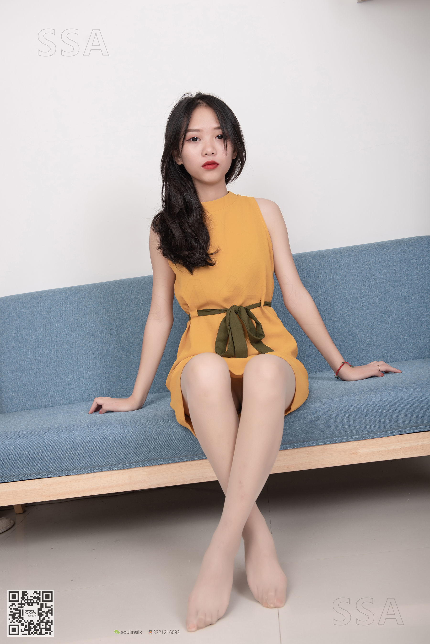 超清写真 No.165 小凉 黄色连衣裙肉丝-图57