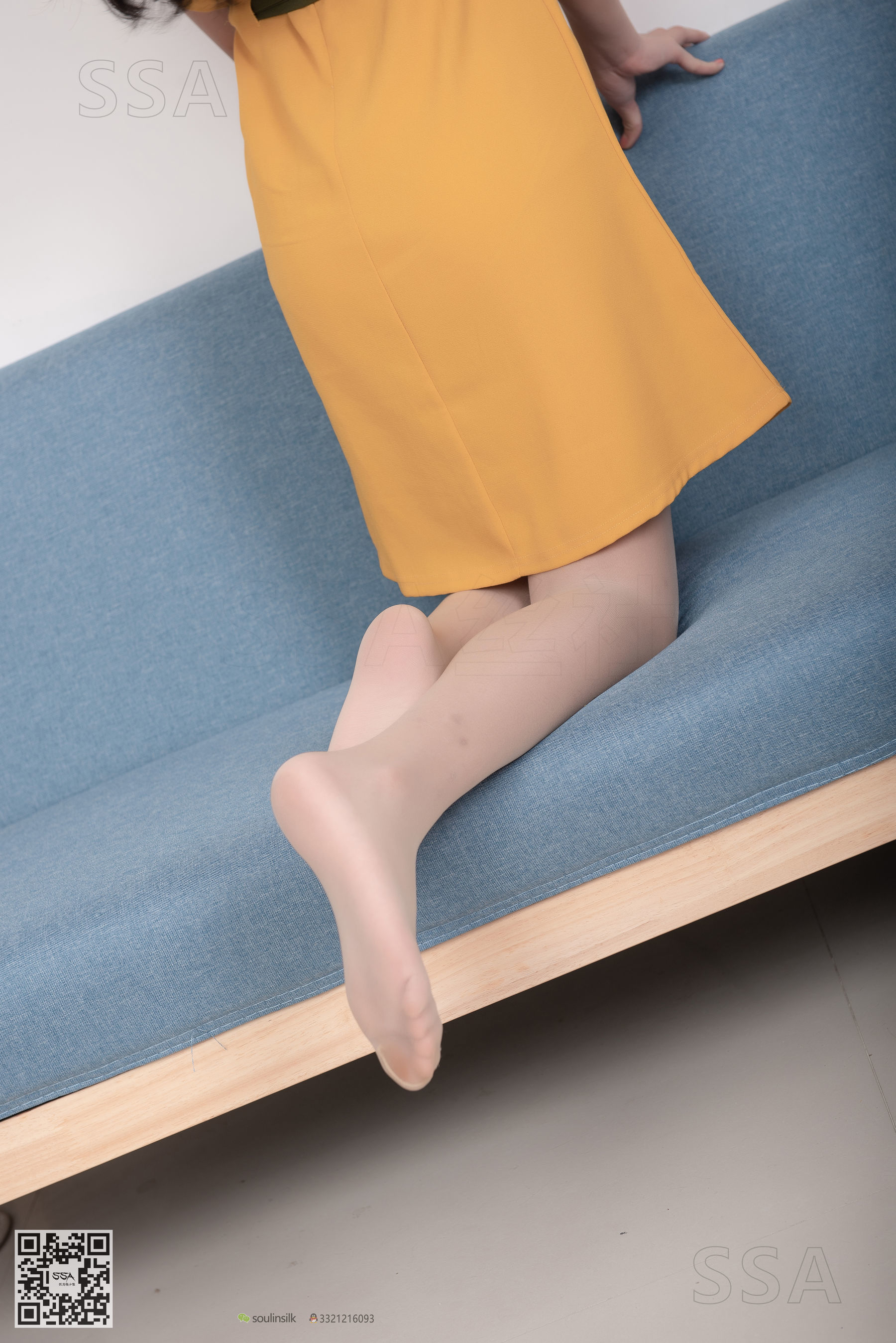 超清写真 No.165 小凉 黄色连衣裙肉丝-图75