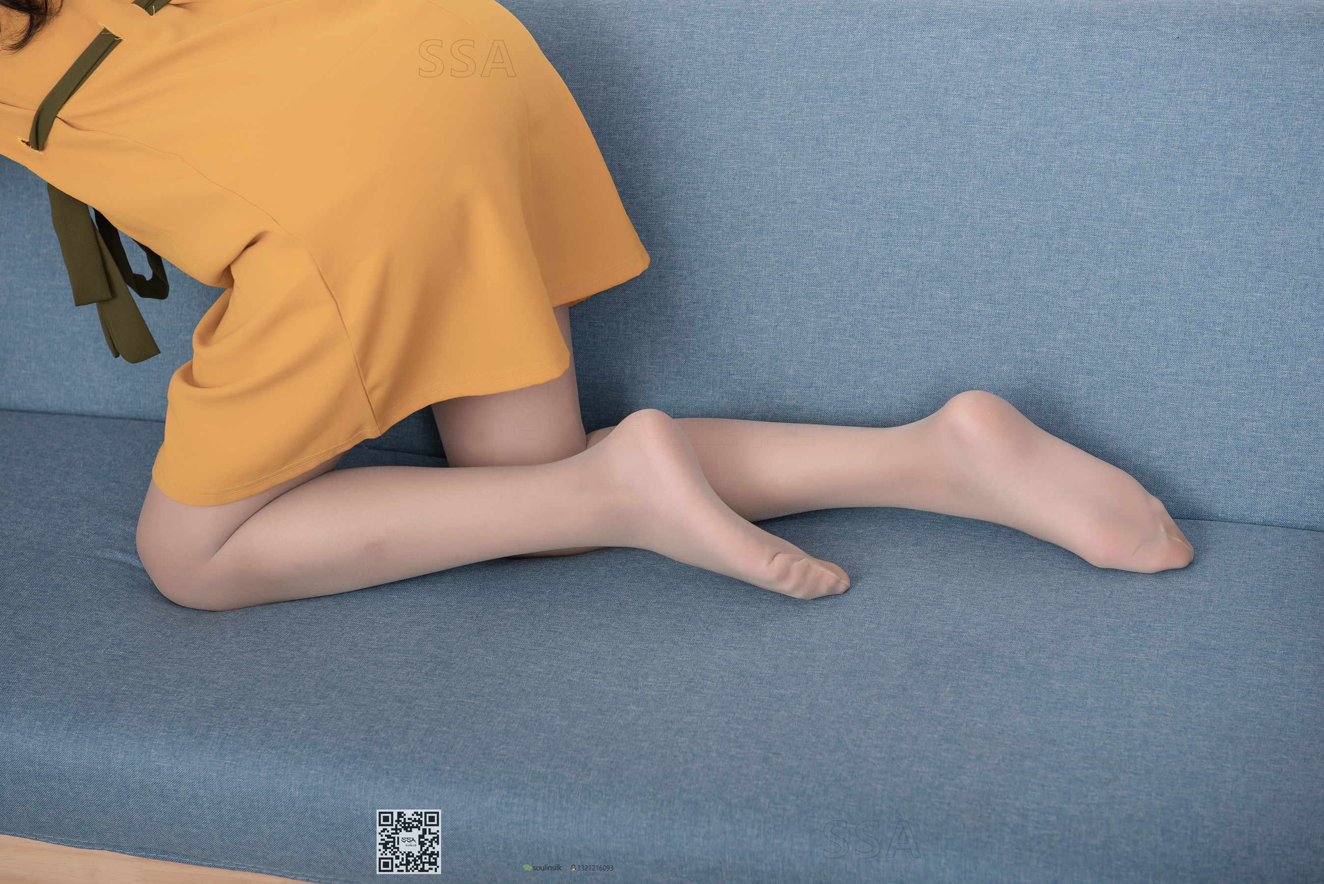 超清写真 No.165 小凉 黄色连衣裙肉丝-图93