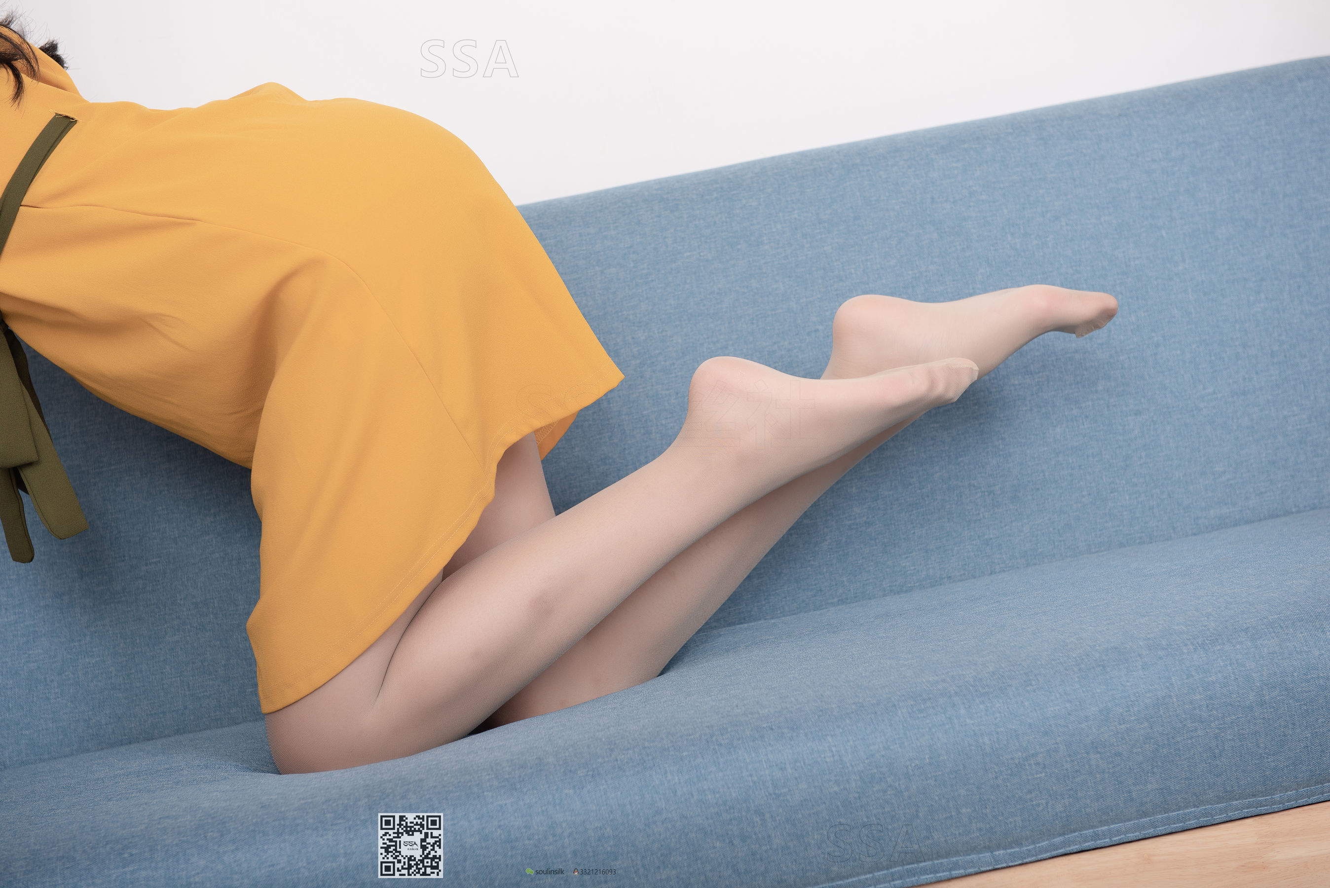 超清写真 No.165 小凉 黄色连衣裙肉丝-图94