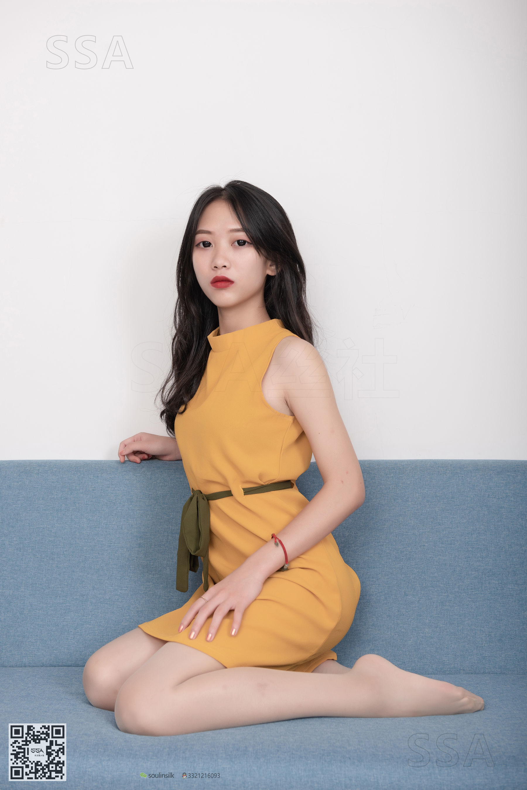 超清写真 No.165 小凉 黄色连衣裙肉丝-图95