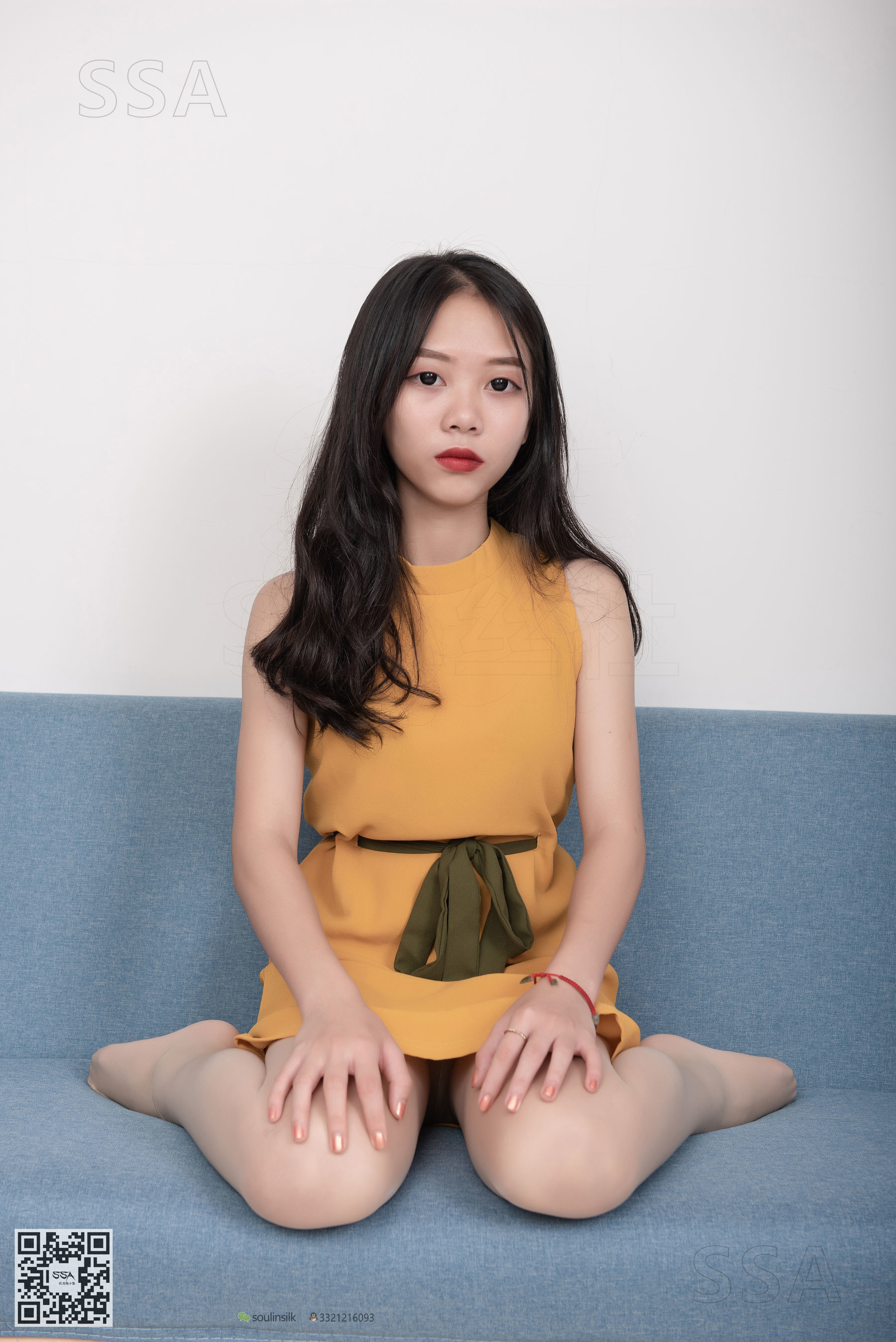 超清写真 No.165 小凉 黄色连衣裙肉丝-图96