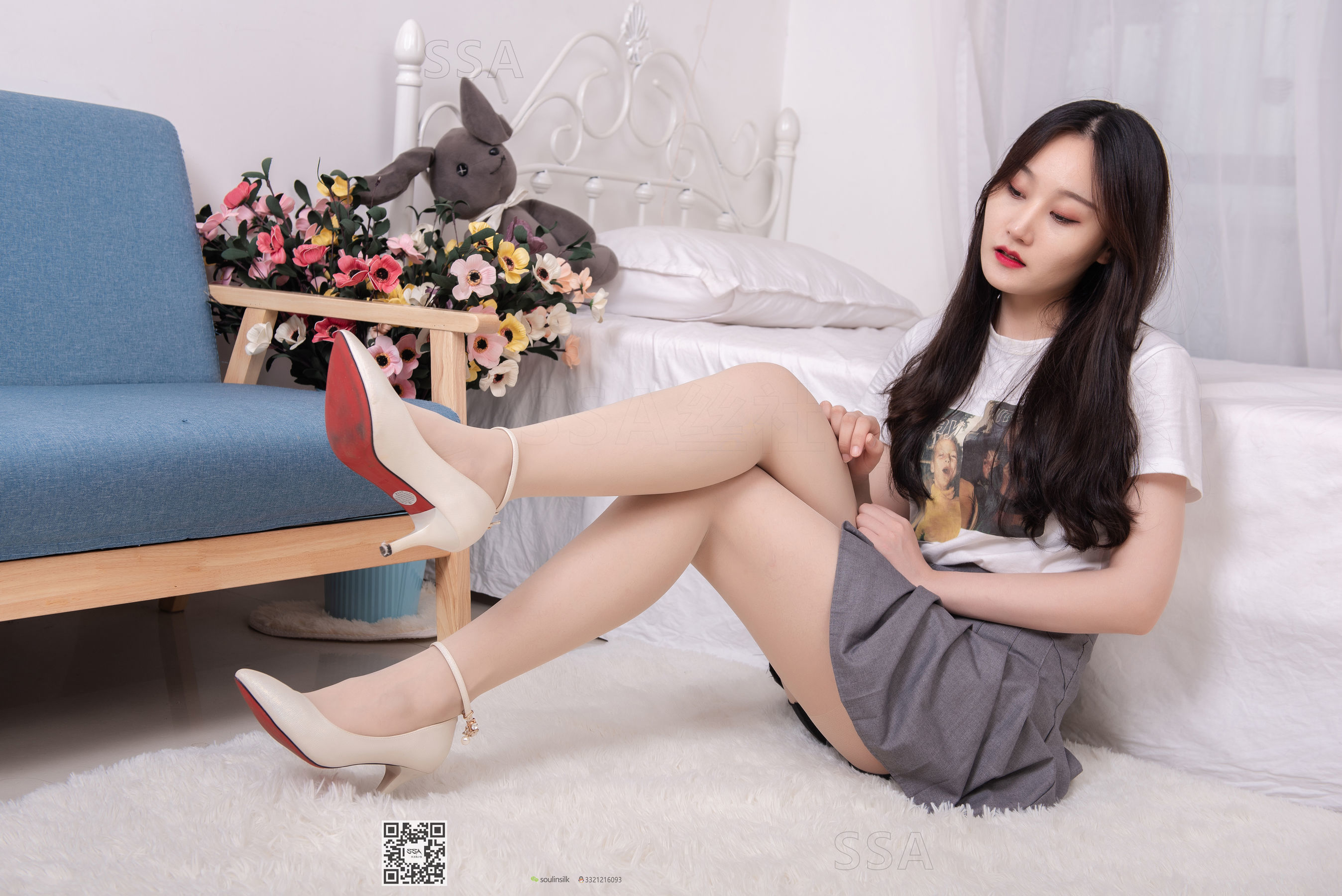 超清写真 No.166 瑶瑶 休闲居家肉丝裸足-图46
