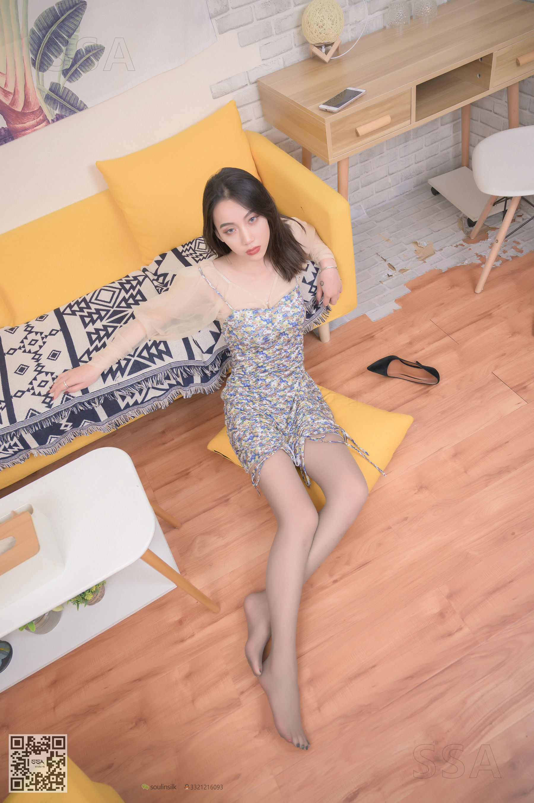 超清写真 No.178 大大 碎花连衣短裙-图49