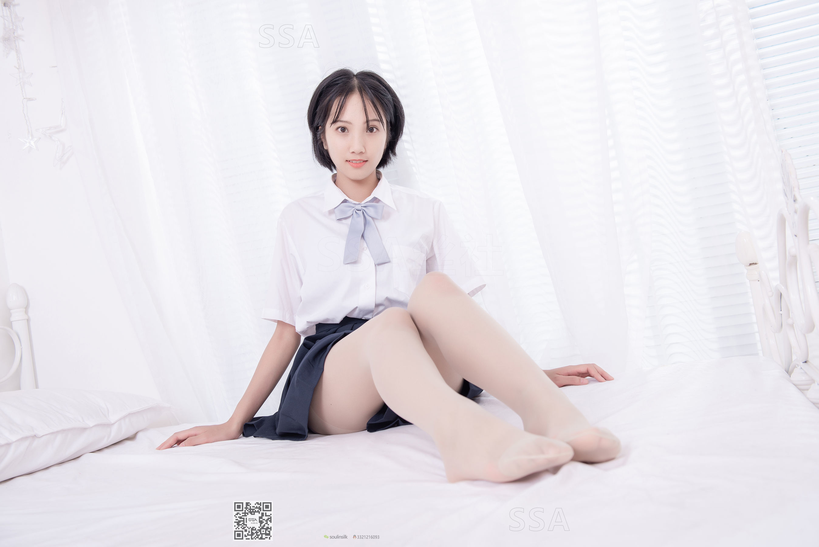 超清写真 No.181 小佩 酒窝少女JK制服肉丝黑袜-图103