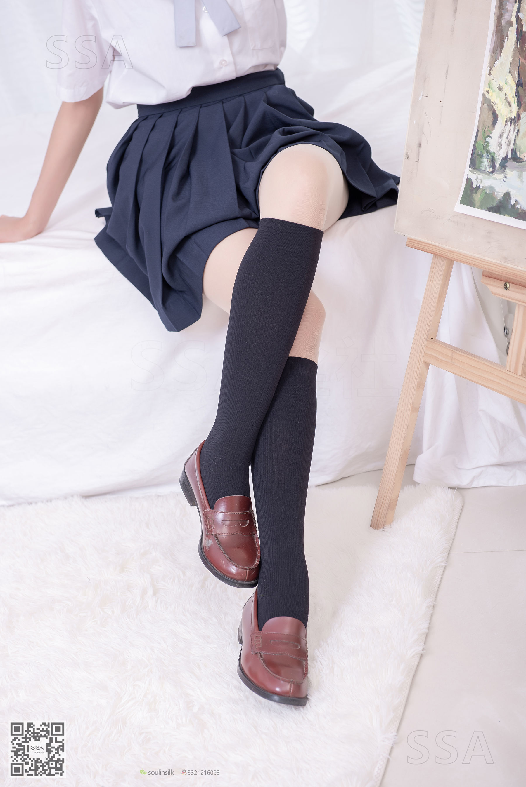 超清写真 No.181 小佩 酒窝少女JK制服肉丝黑袜-图10