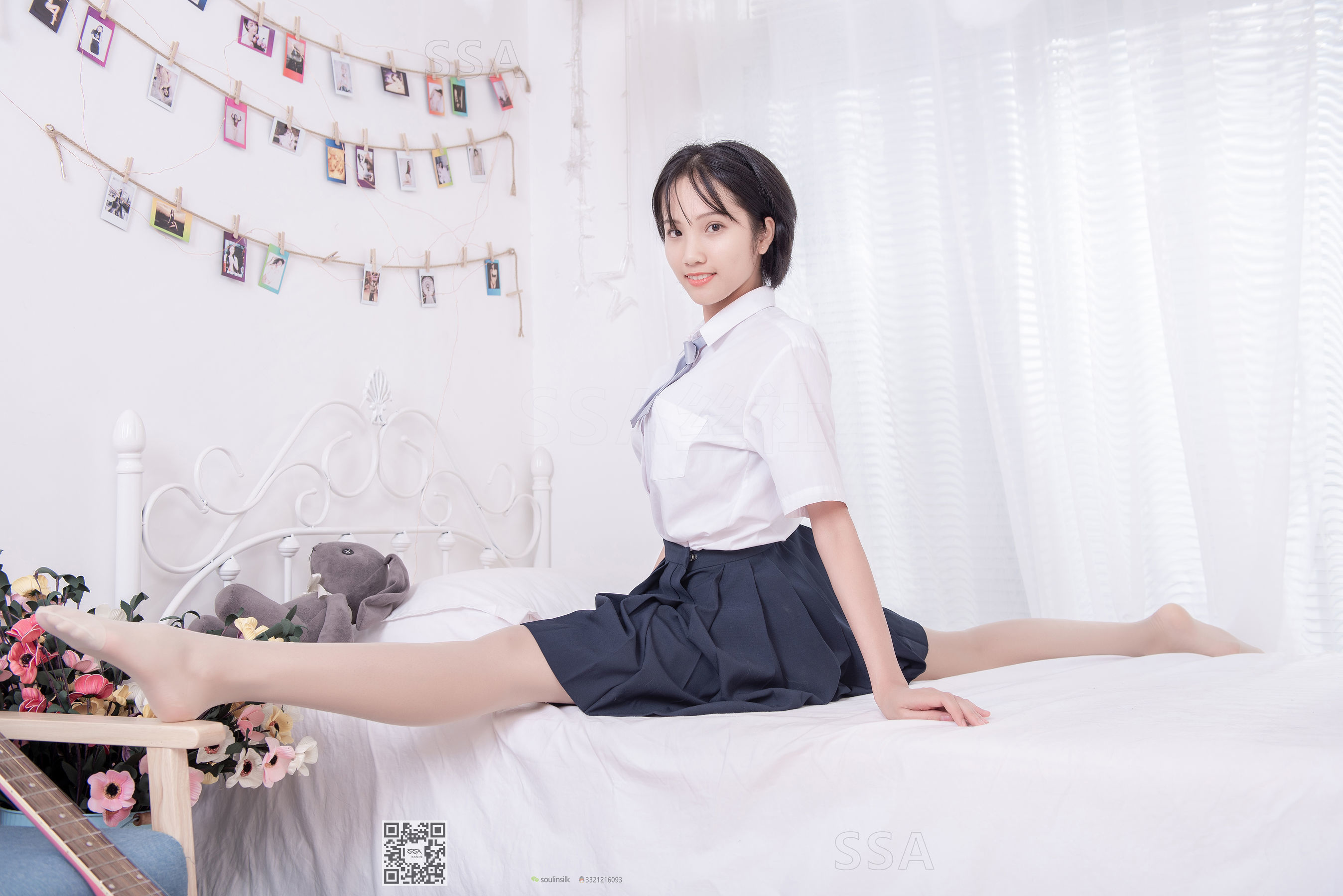 超清写真 No.181 小佩 酒窝少女JK制服肉丝黑袜-图113