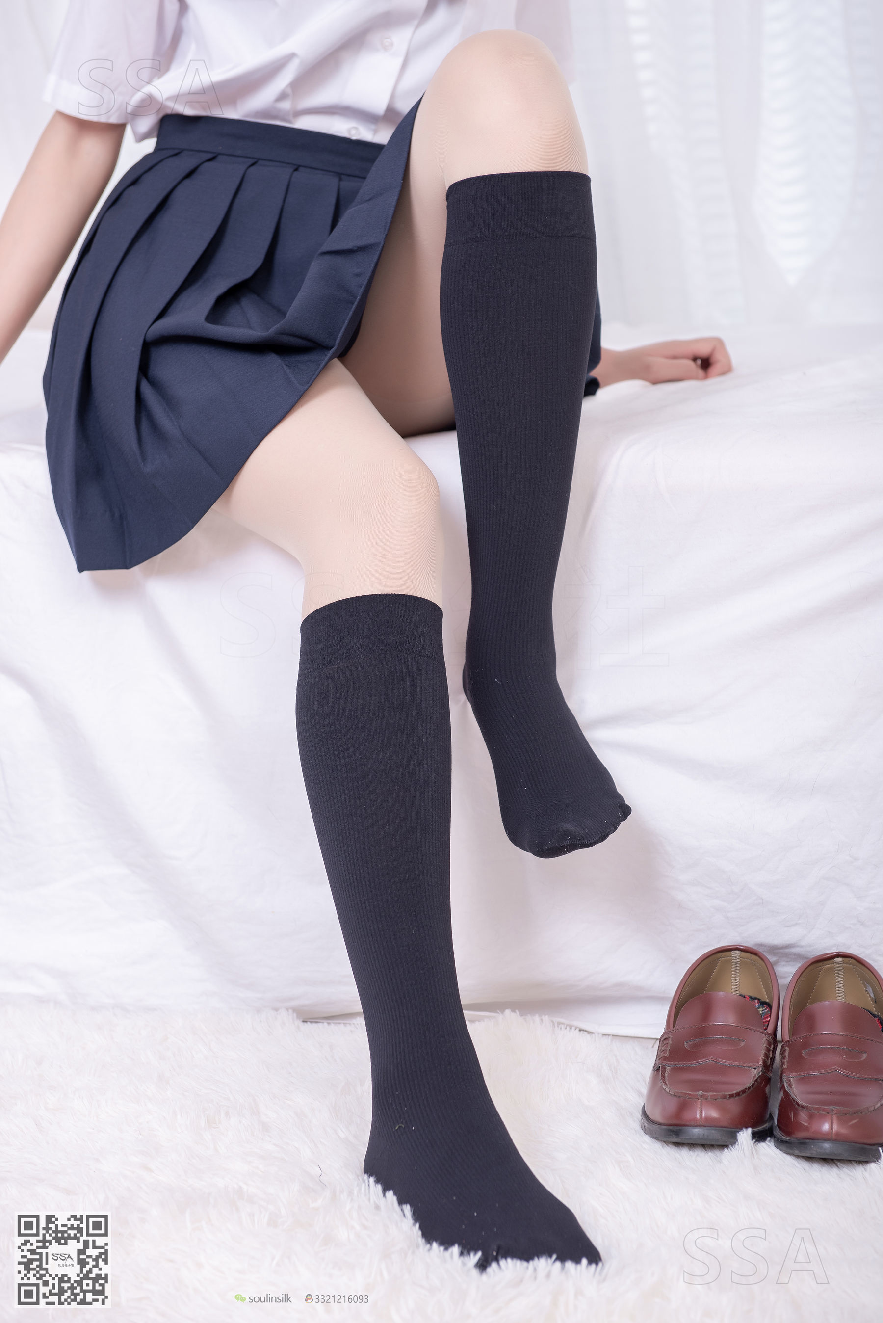 超清写真 No.181 小佩 酒窝少女JK制服肉丝黑袜-图14