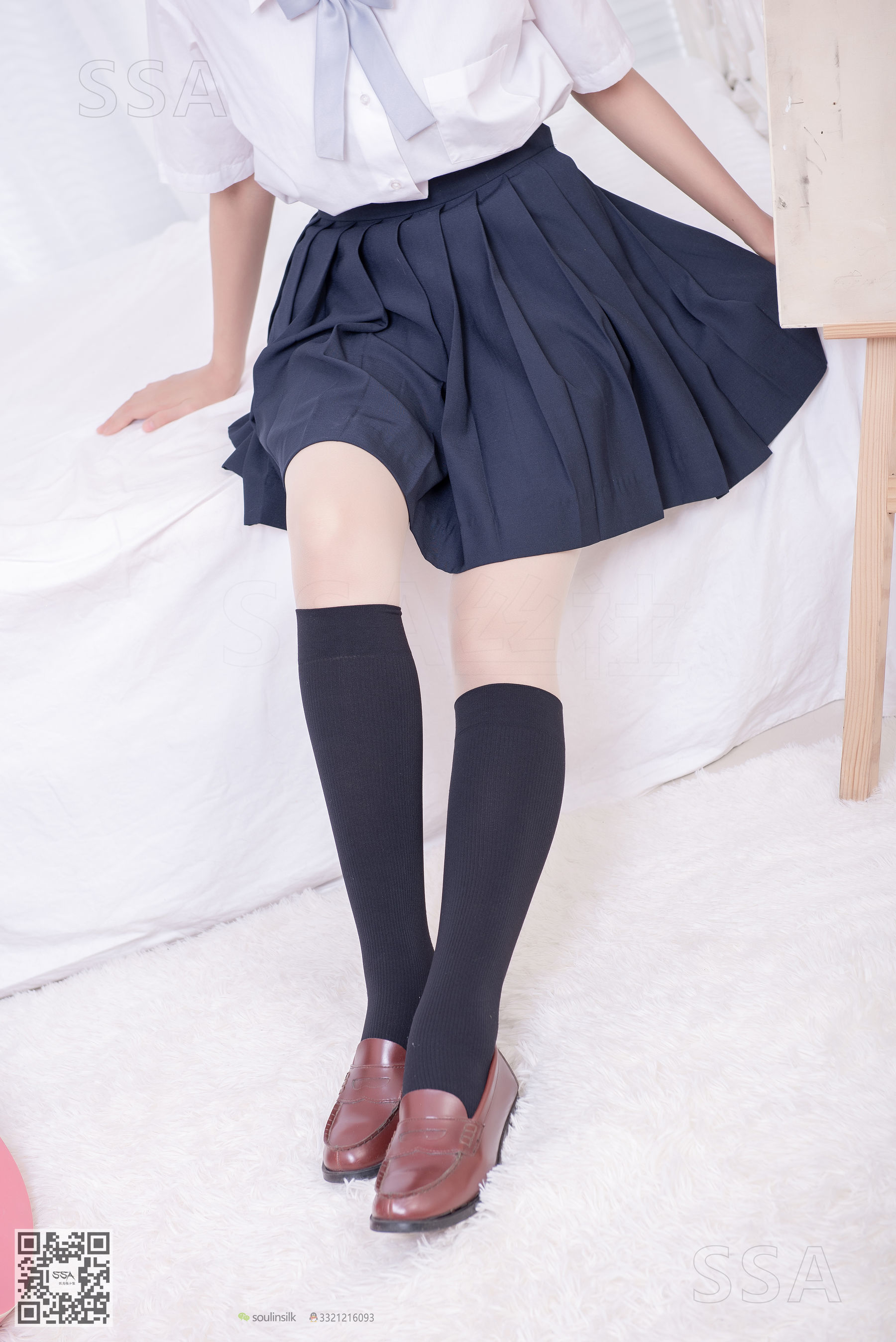 超清写真 No.181 小佩 酒窝少女JK制服肉丝黑袜-图1