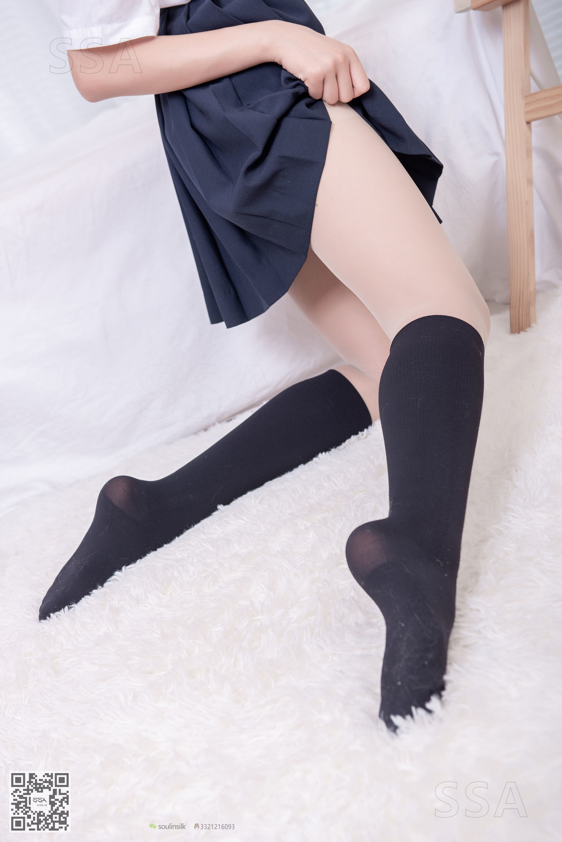 超清写真 No.181 小佩 酒窝少女JK制服肉丝黑袜-图43