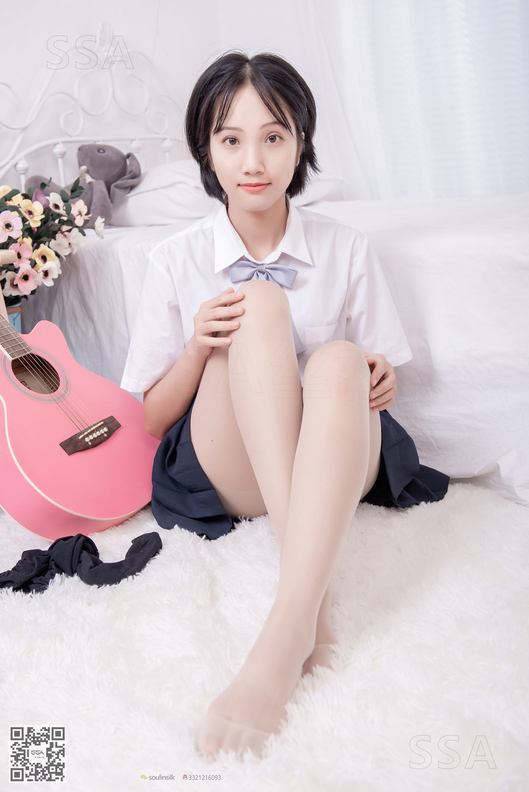 超清写真 No.181 小佩 酒窝少女JK制服肉丝黑袜-图63