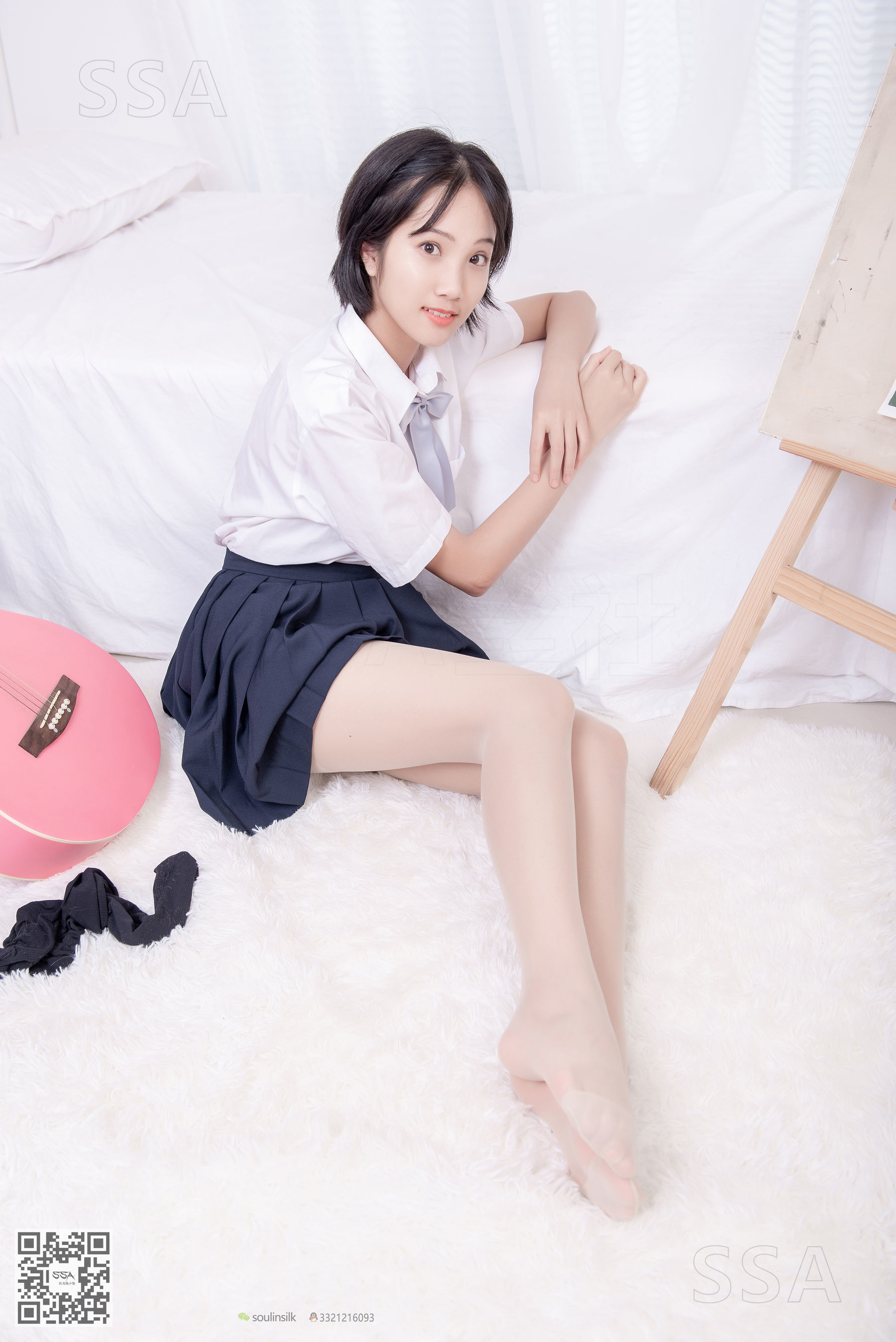 超清写真 No.181 小佩 酒窝少女JK制服肉丝黑袜-图72