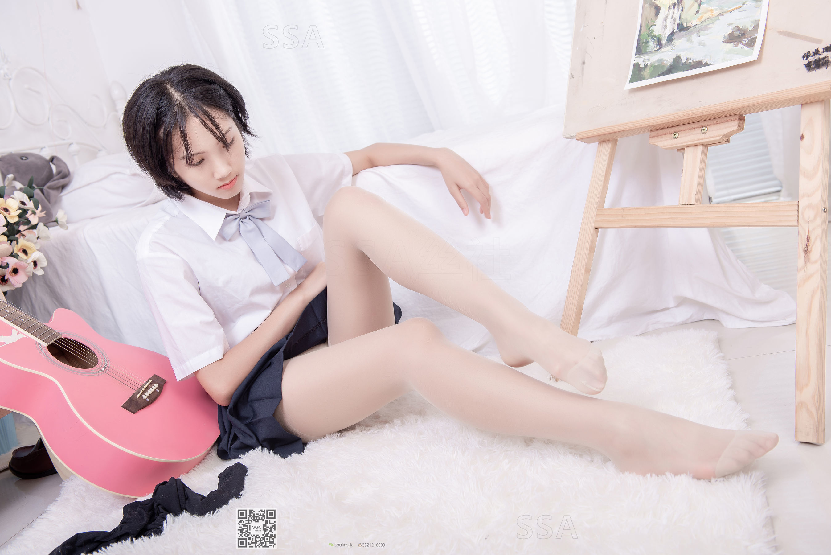 超清写真 No.181 小佩 酒窝少女JK制服肉丝黑袜-图74