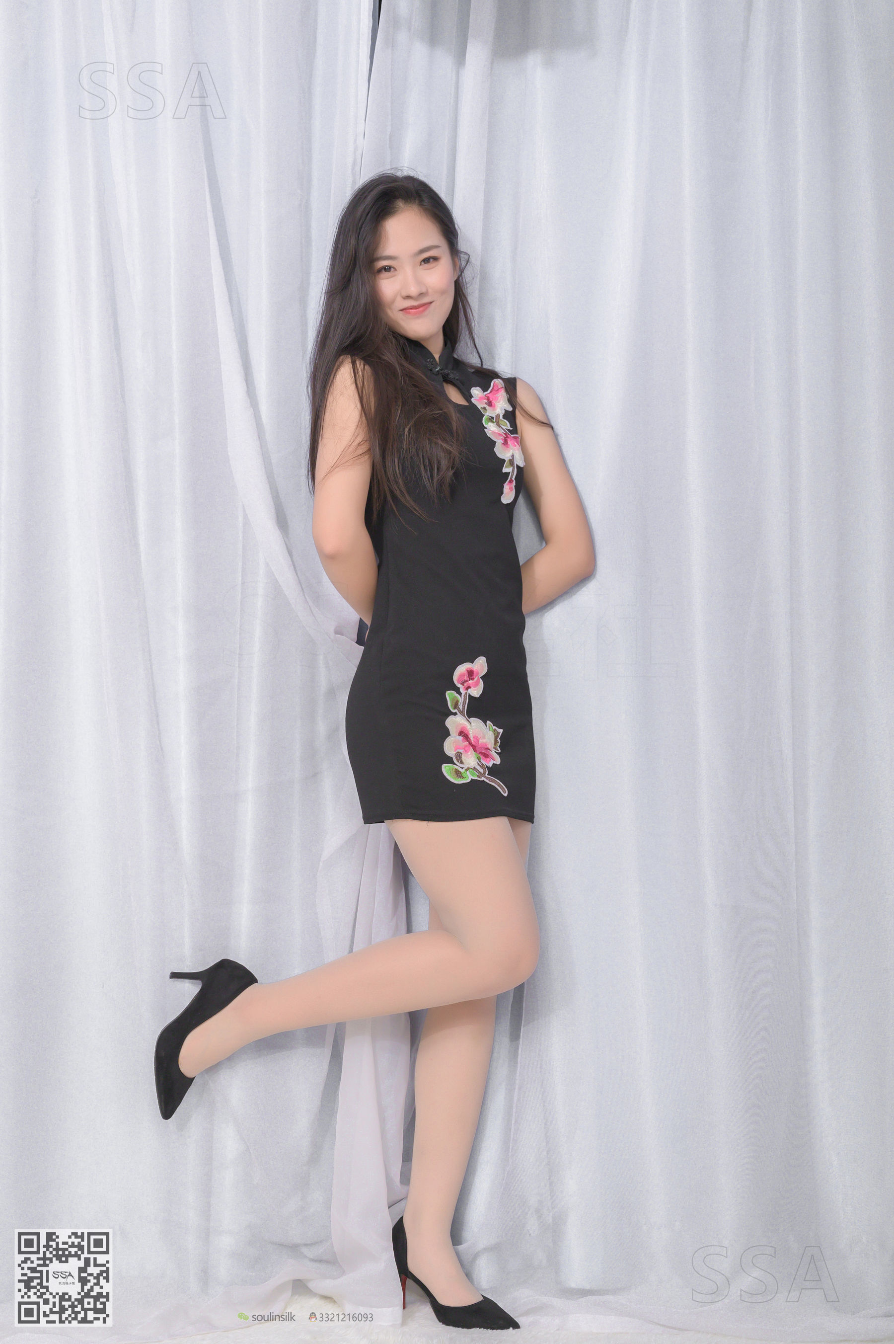 超清写真 No.189 小鹿 甜美复古旗袍肉丝-图26