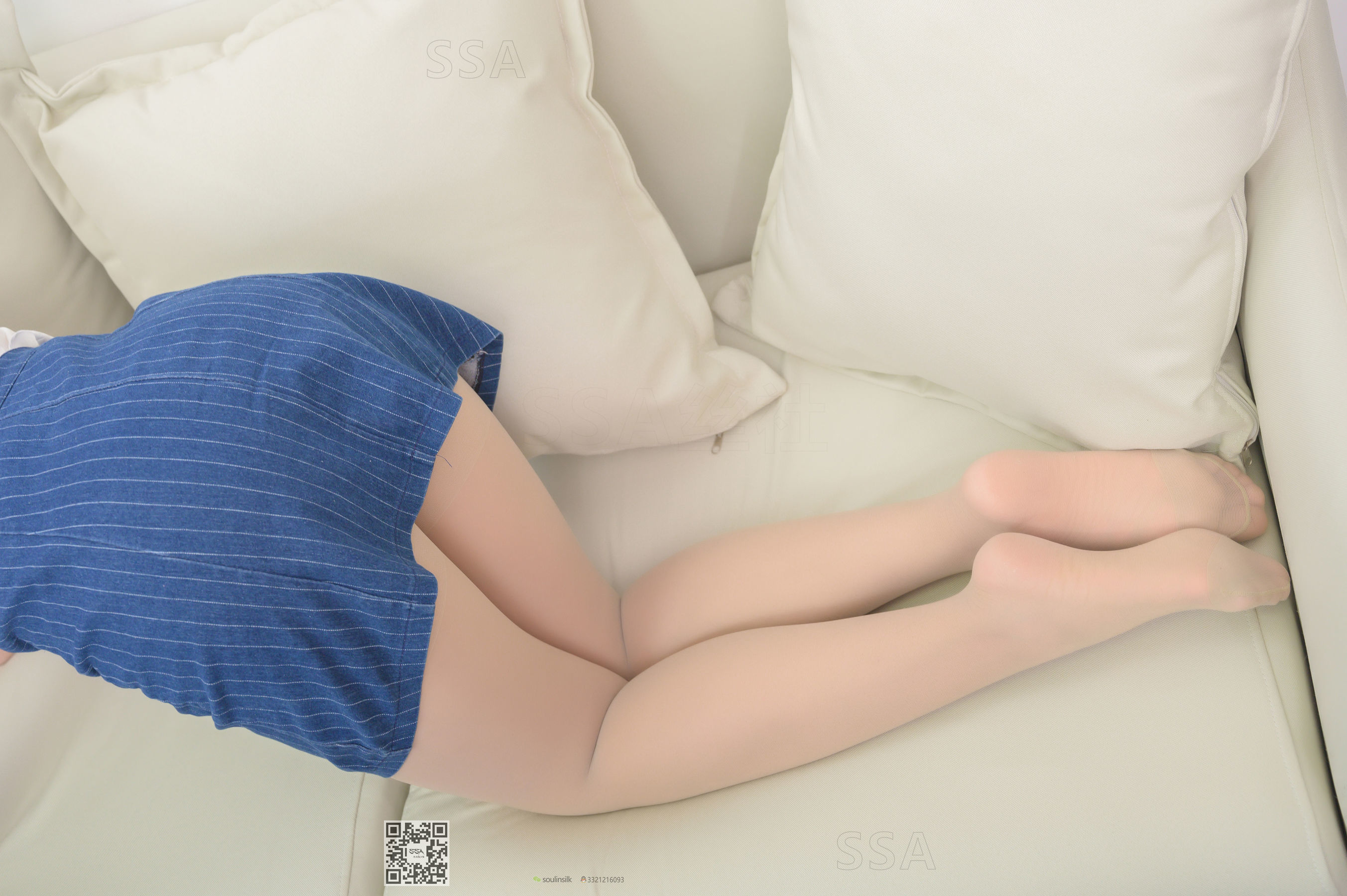 超清写真 No.192 小鹿 蓝色条纹裙-图120